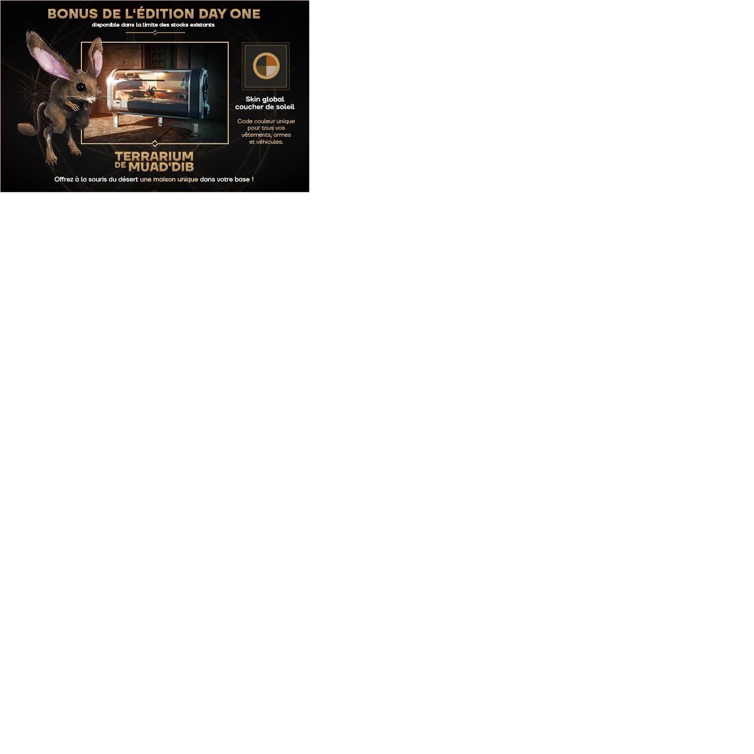 Voir la diapositive 3 : Dune Awakening Day one Edition PS5