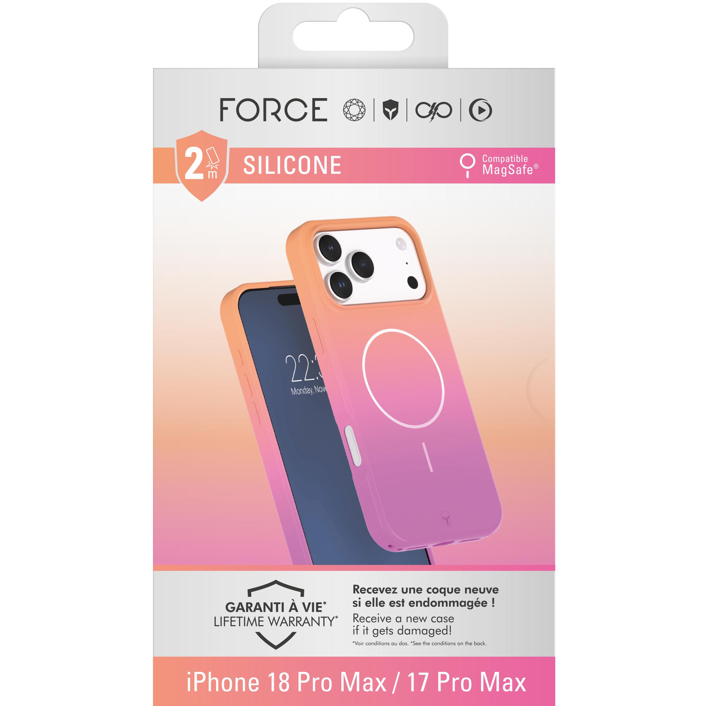 Voir la diapositive 4 : BIGBEN Coque Silicone Magsafe pour Apple iPhone 17 Pro Max - Juicy Pop