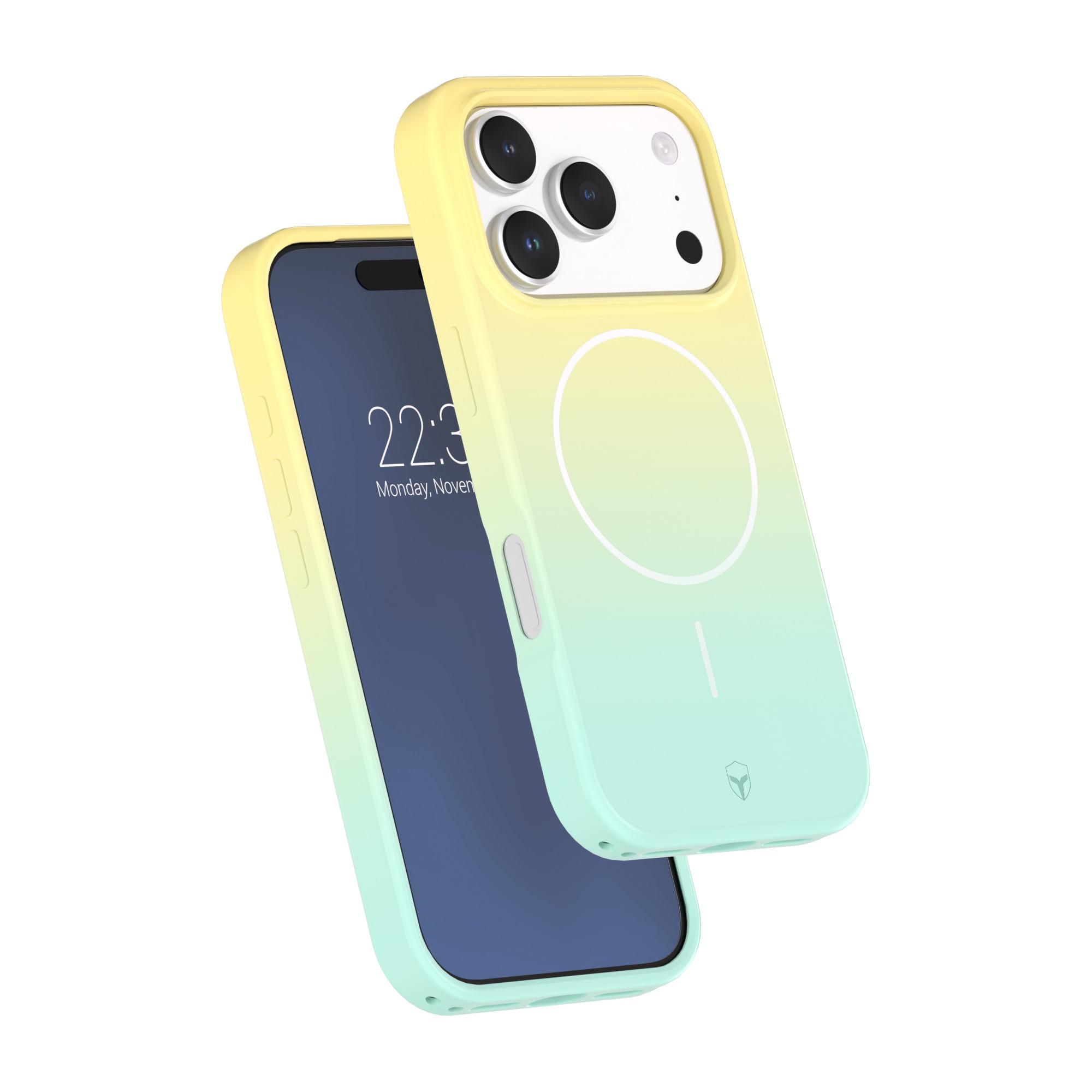 Voir la diapositive 2 : BIGBEN Coque Silicone Magsafe pour Apple iPhone 17 Pro - Lemonade