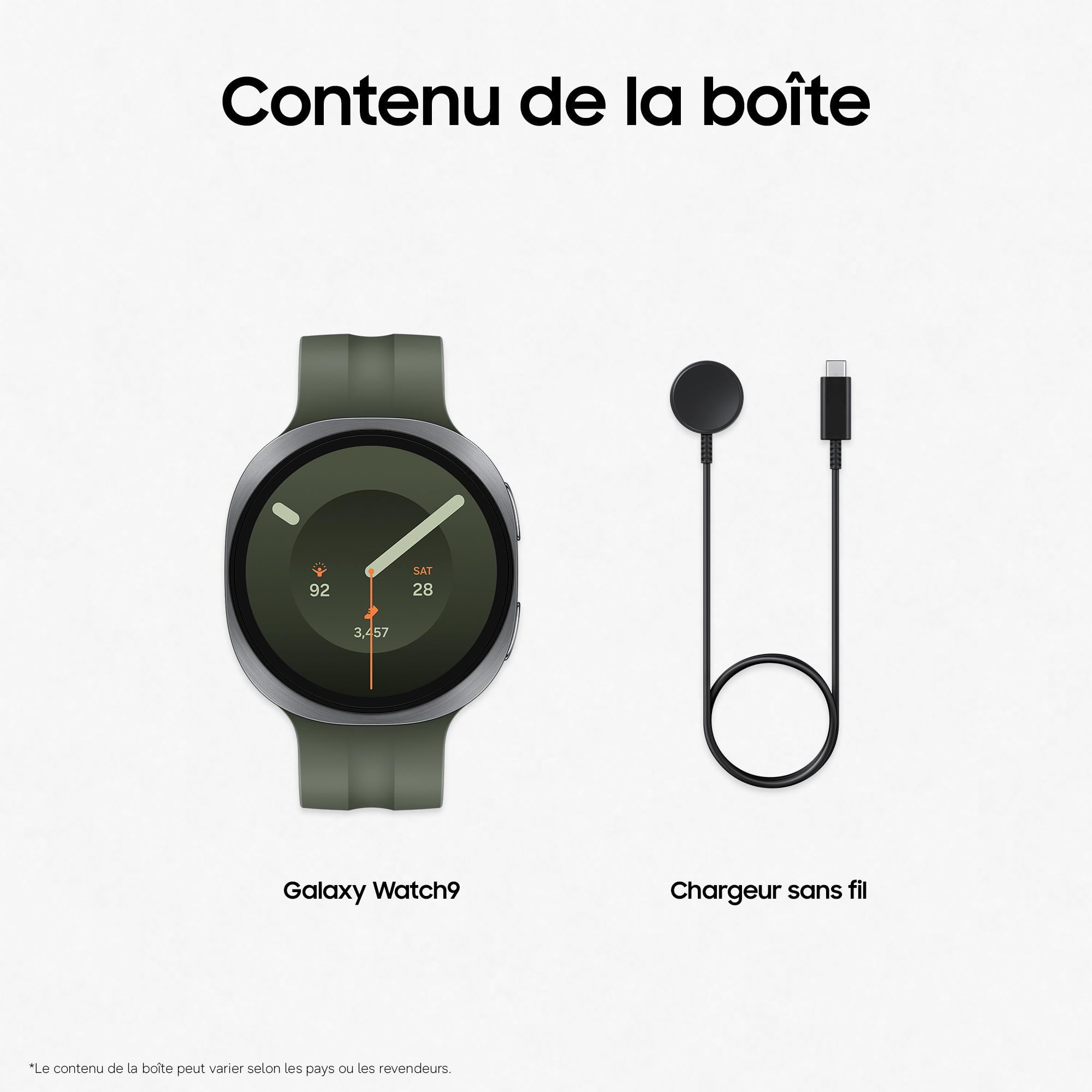 Voir la diapositive 11 : SAMSUNG Montre connectée Galaxy Watch 9 44mm - Argent