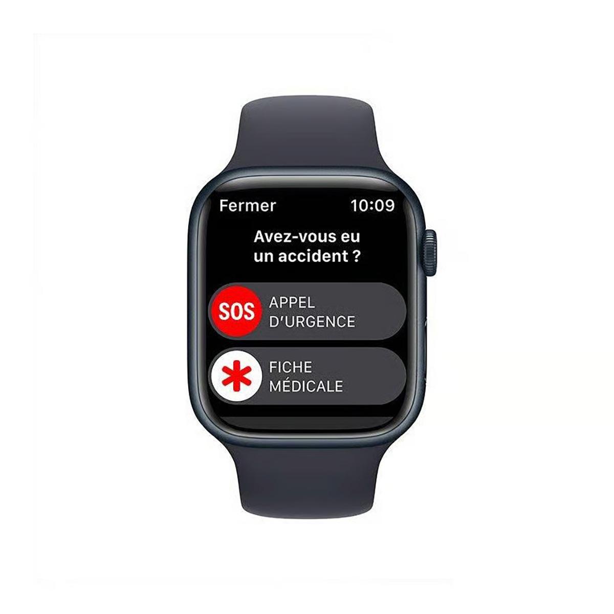 Voir la diapositive 2 : APPLE Montre Connectee Apple Watch S8 reconditionnée - LAMA - 45mm Gps Grade A - Noir
