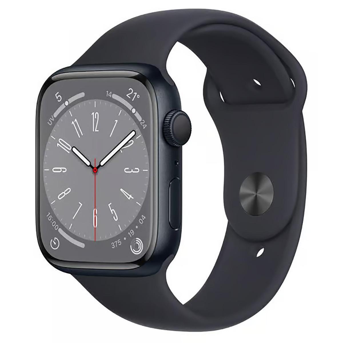 Voir la diapositive 4 : APPLE Montre Connectee Apple Watch S8 reconditionnée - LAMA - 45mm Gps Grade A - Noir