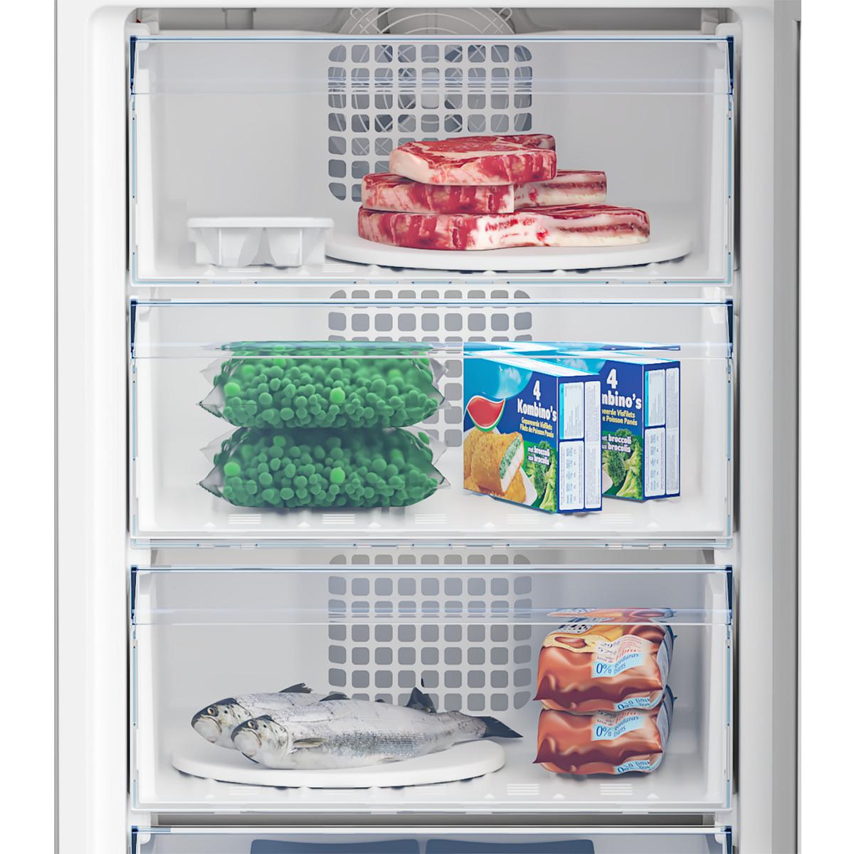 Voir la diapositive 4 : BEKO Réfrigérateur combiné RCHEK40SN, Semi No Frost, 270 L, E