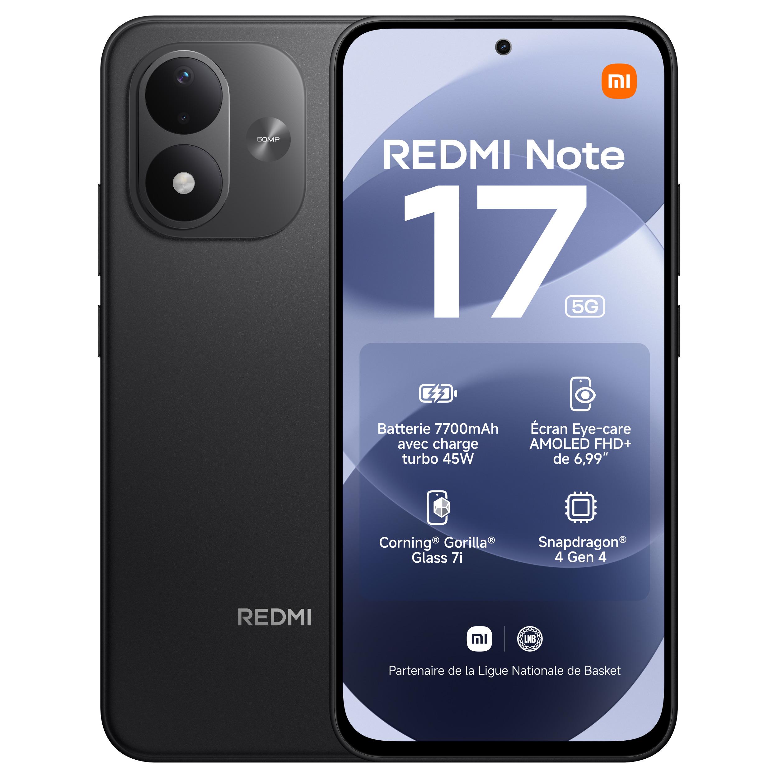 XIAOMI Redmi Note 17 5G 128Go - Noir