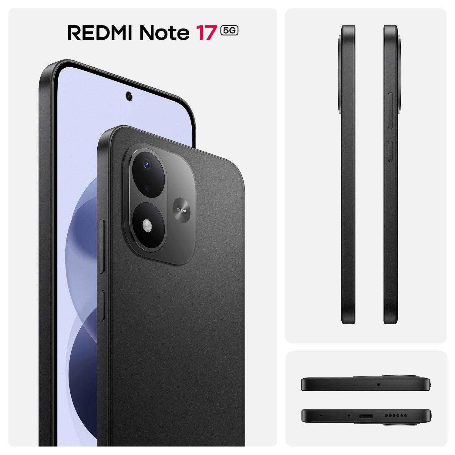 Voir la diapositive 2 : XIAOMI Redmi Note 17 5G 128Go - Noir