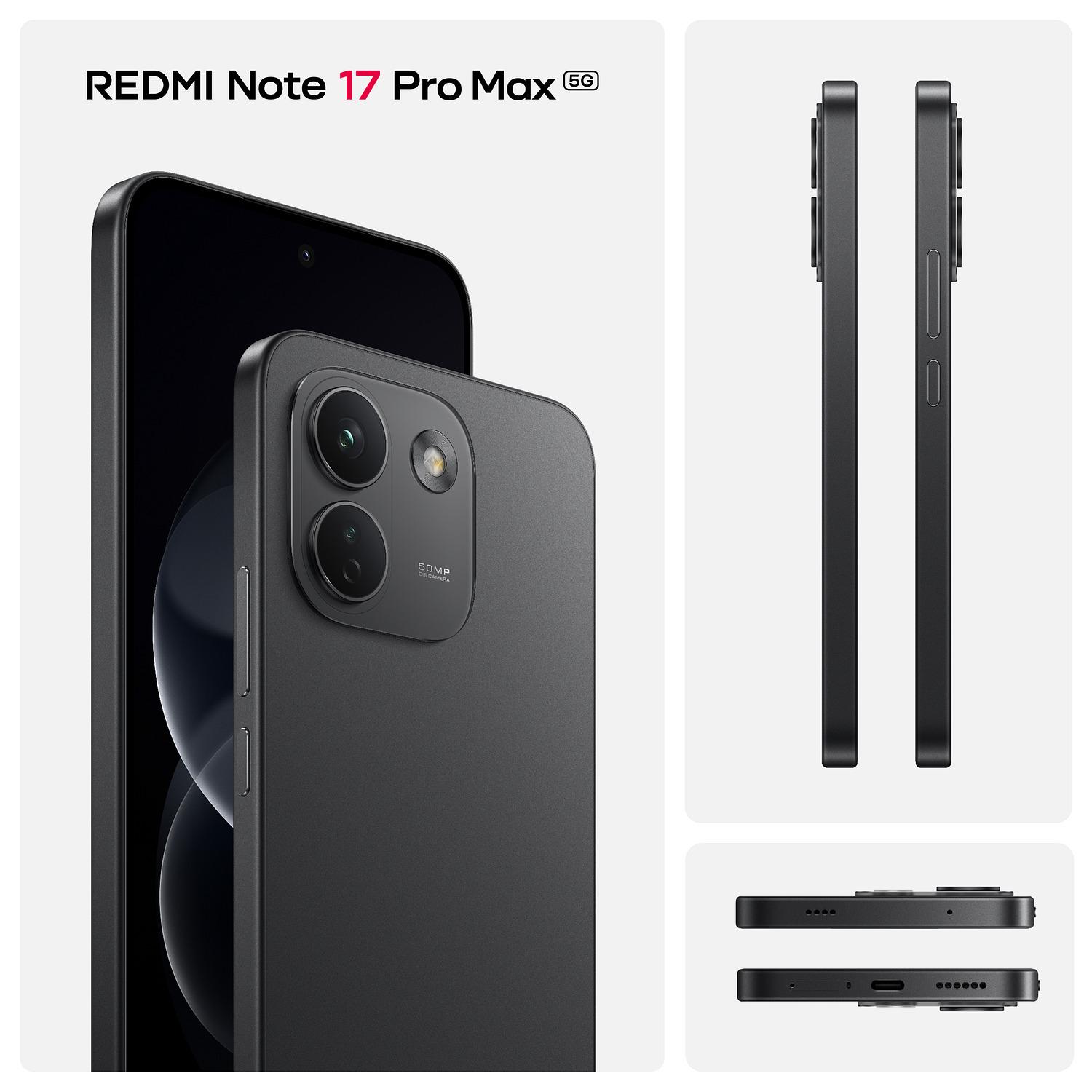 Voir la diapositive 2 : XIAOMI Redmi Note 17 Pro Max 5G 256Go - Noir