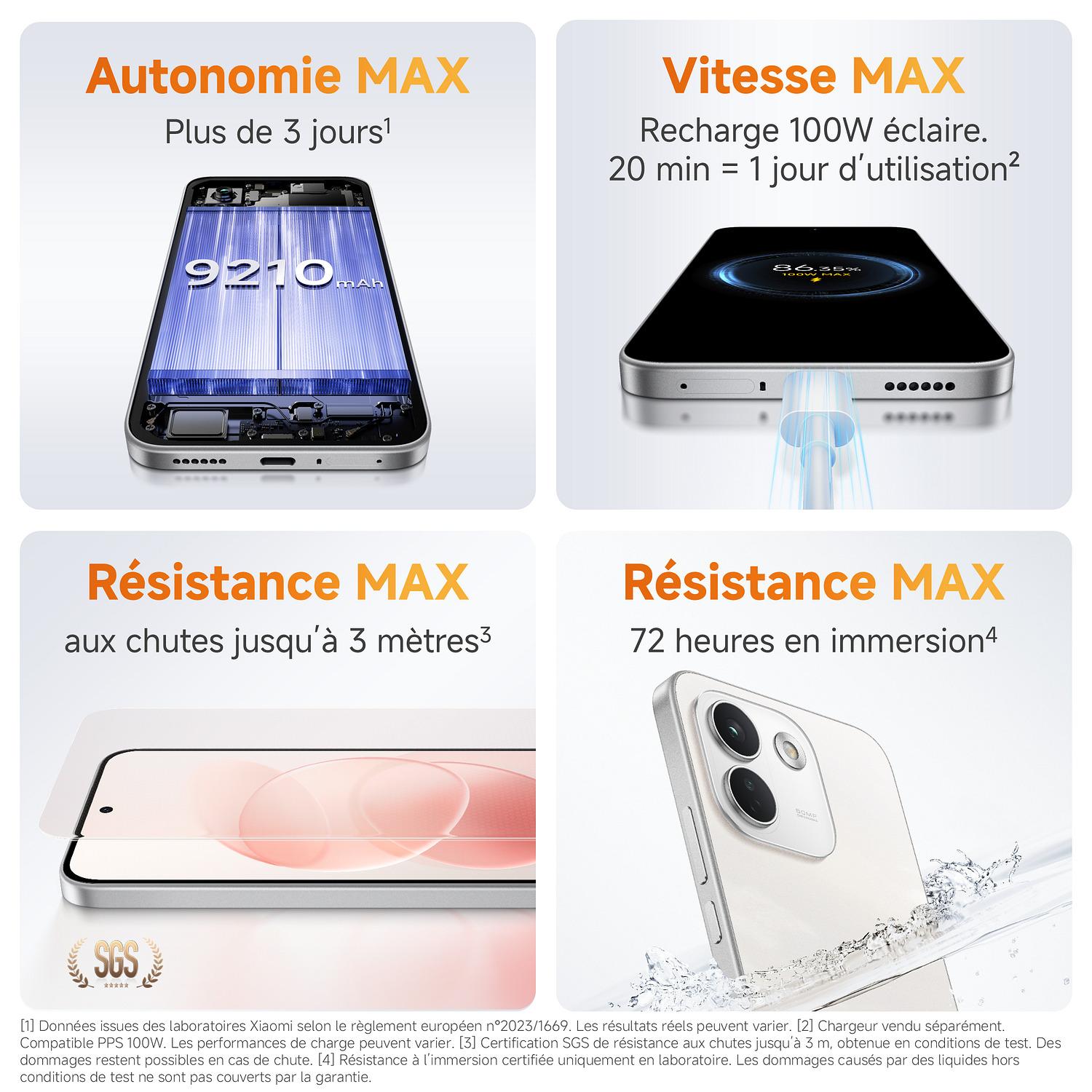 Voir la diapositive 4 : XIAOMI Redmi Note 17 Pro Max 5G 256Go - Noir