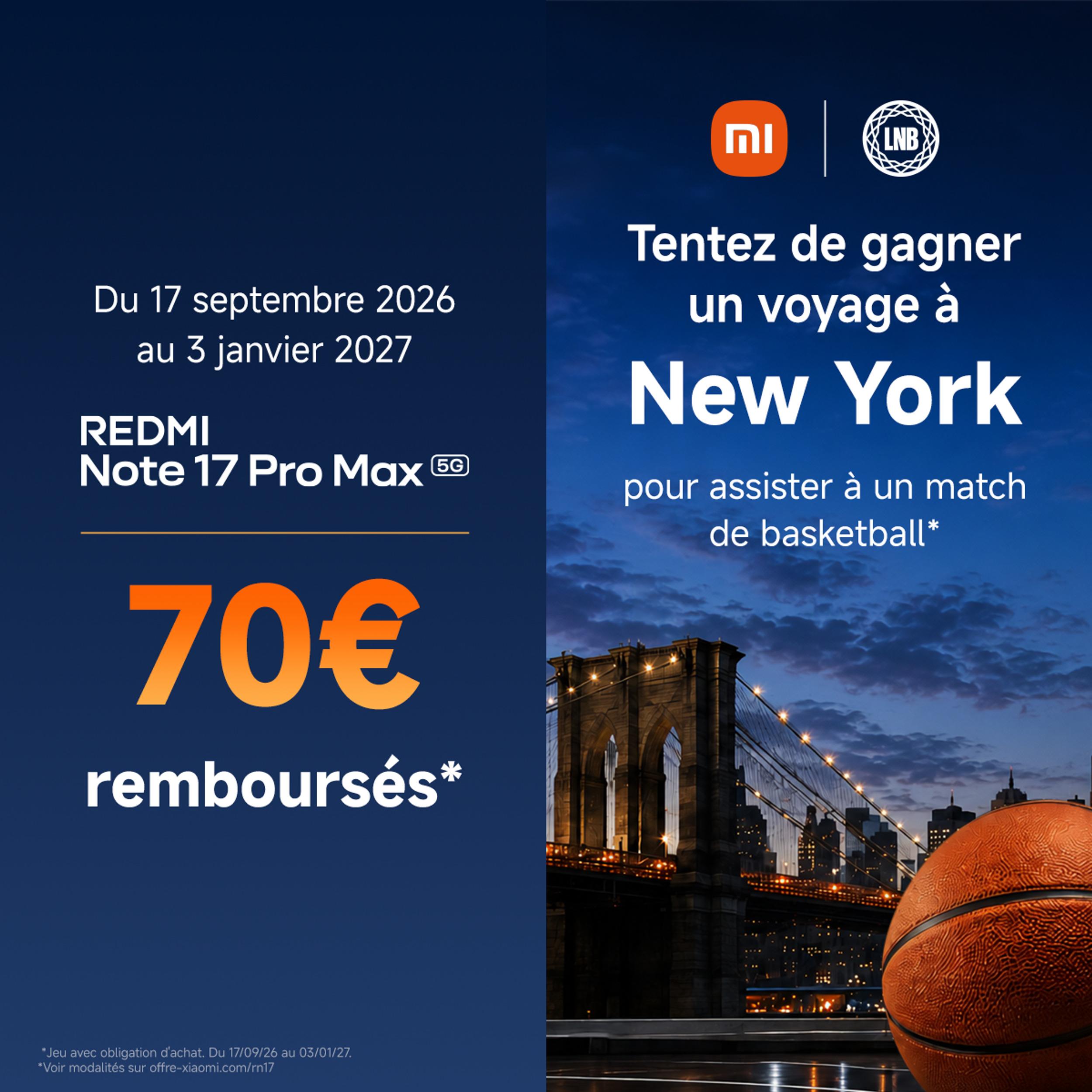 Voir la diapositive 5 : XIAOMI Redmi Note 17 Pro Max 5G 256Go - Noir