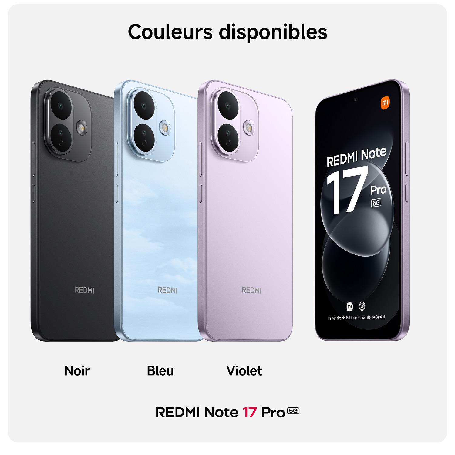 Voir la diapositive 12 : XIAOMI Redmi Note 17 Pro 5G 256Go - Noir