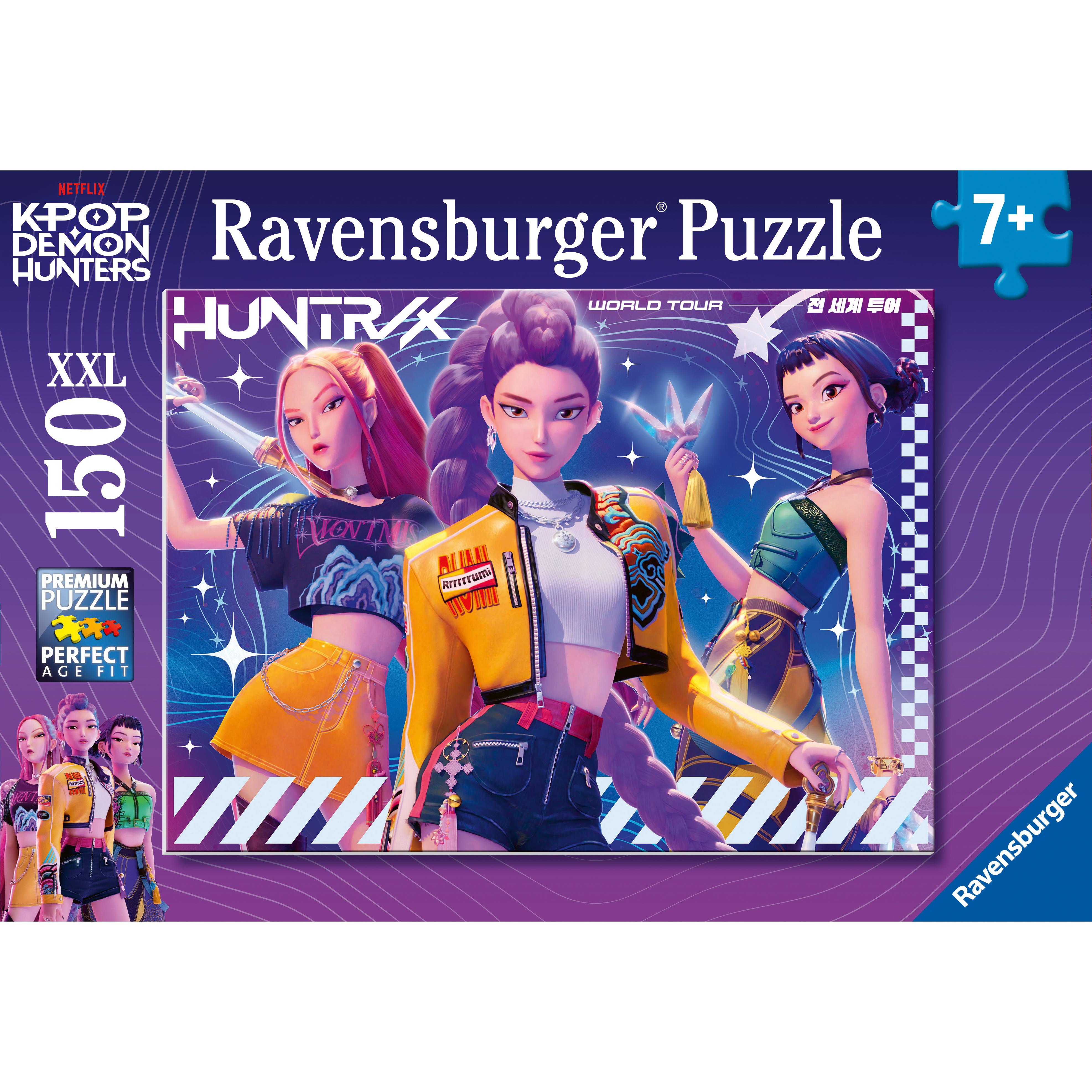 RAVENSBURGER Puzzle 150 pièces XXL La tournée mondiale K-Pop Demon Hunters