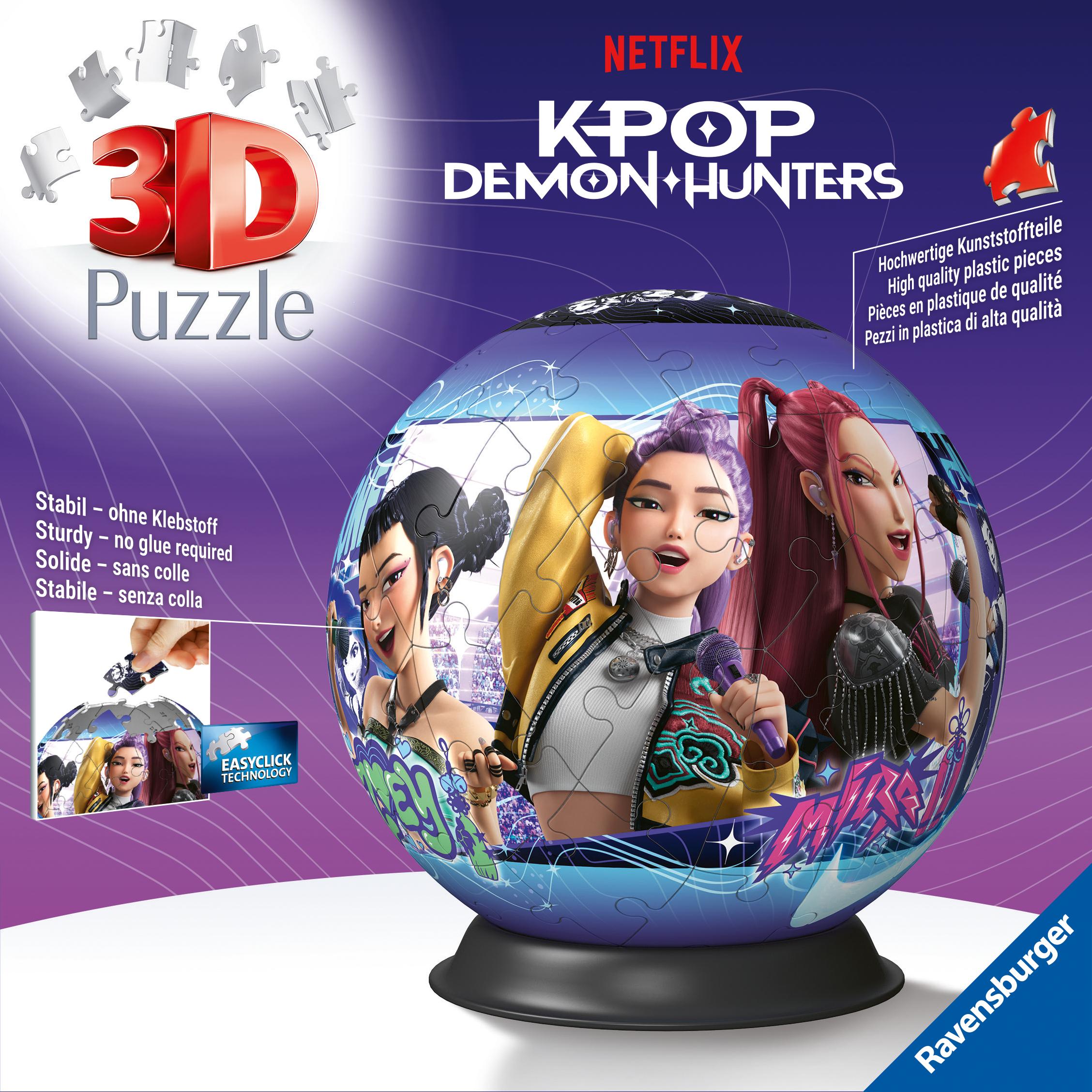 RAVENSBURGER Puzzle 3D Ball 72 pièces K-Pop Demon Hunters