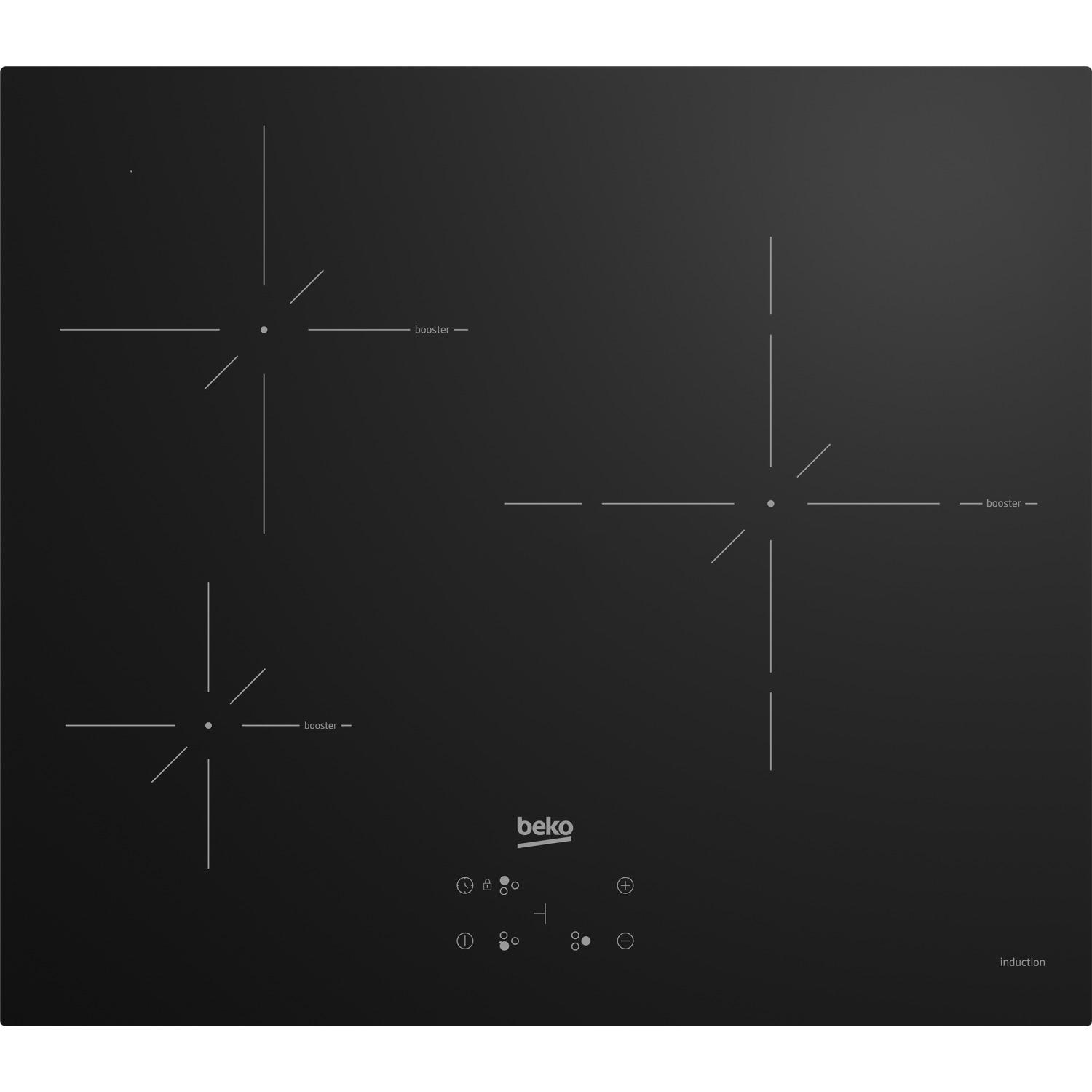 BEKO Table de cuisson à induction HII63400SMT, 3 foyers
