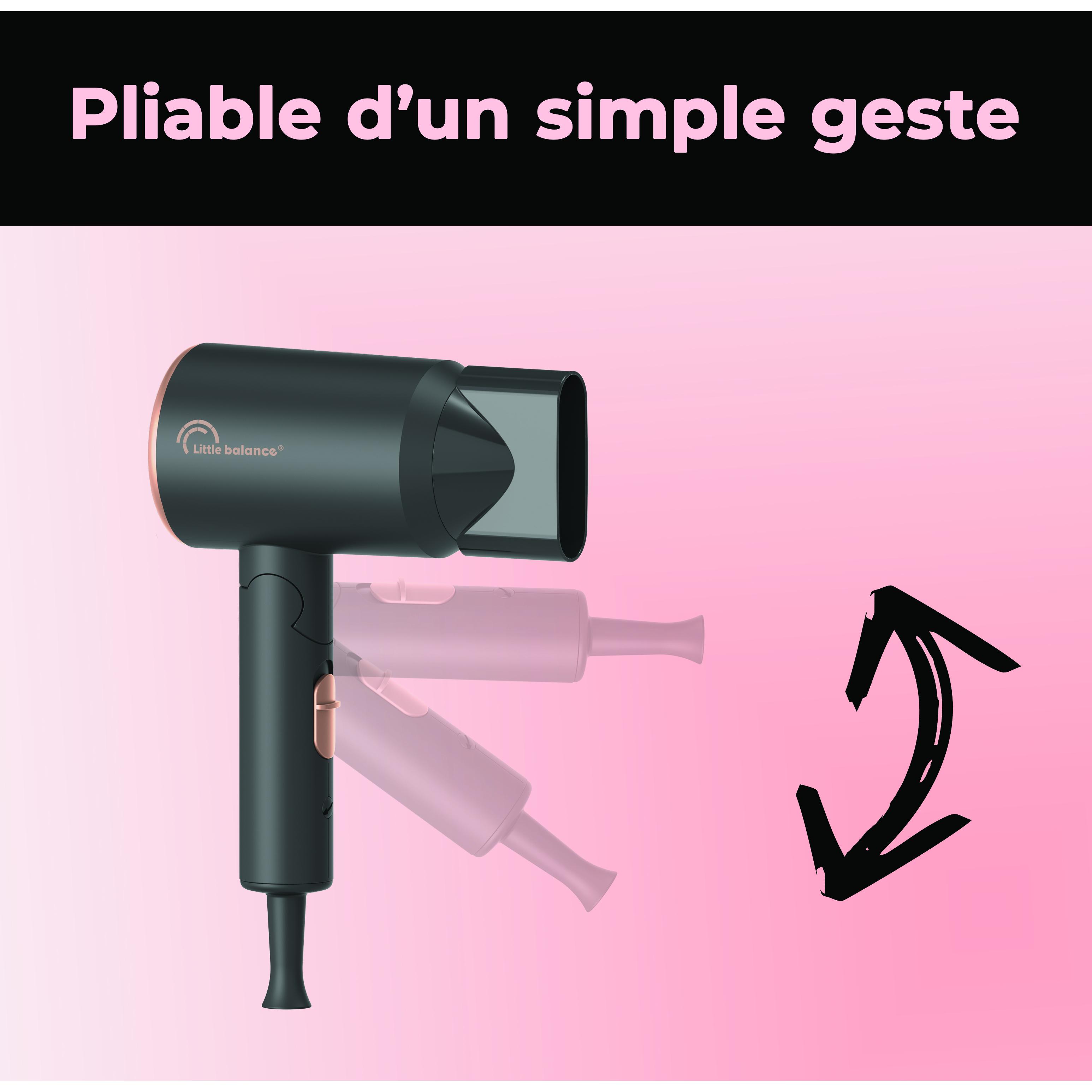 Voir la diapositive 13 : LITTLE BALANCE Sèche cheveux 8786 - Noir