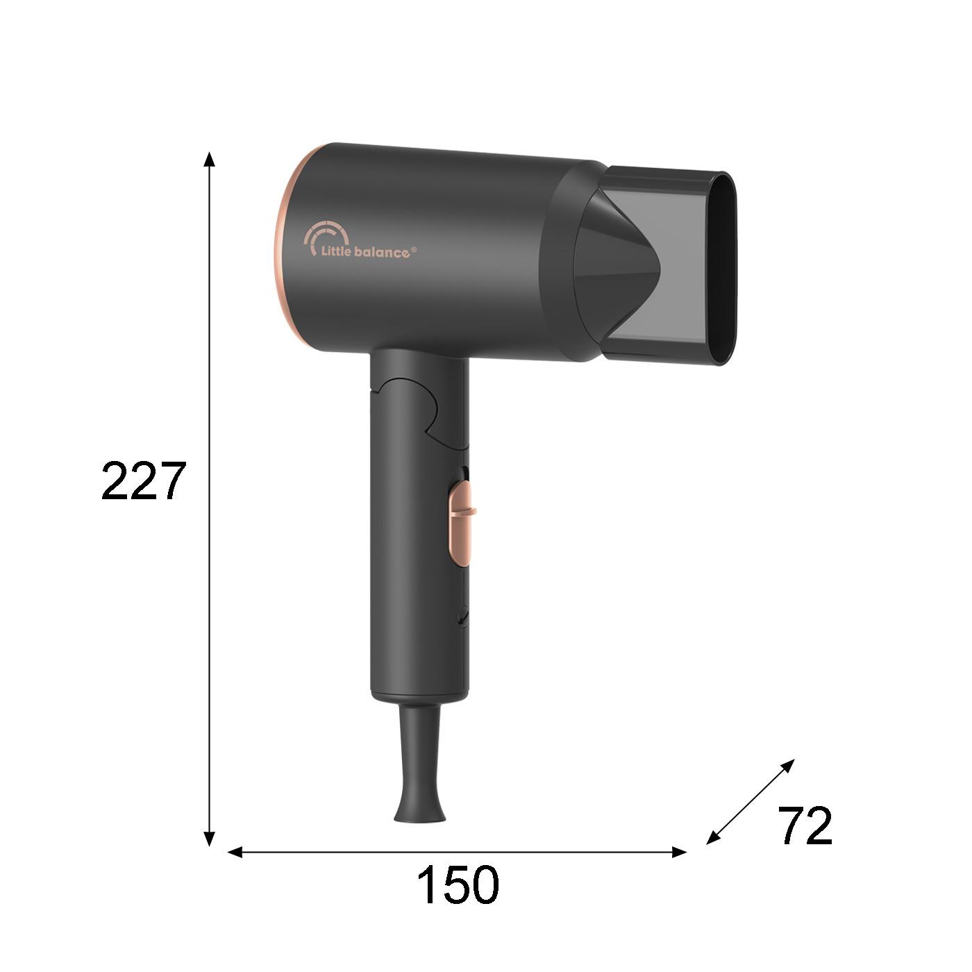 Voir la diapositive 4 : LITTLE BALANCE Sèche cheveux 8786 - Noir