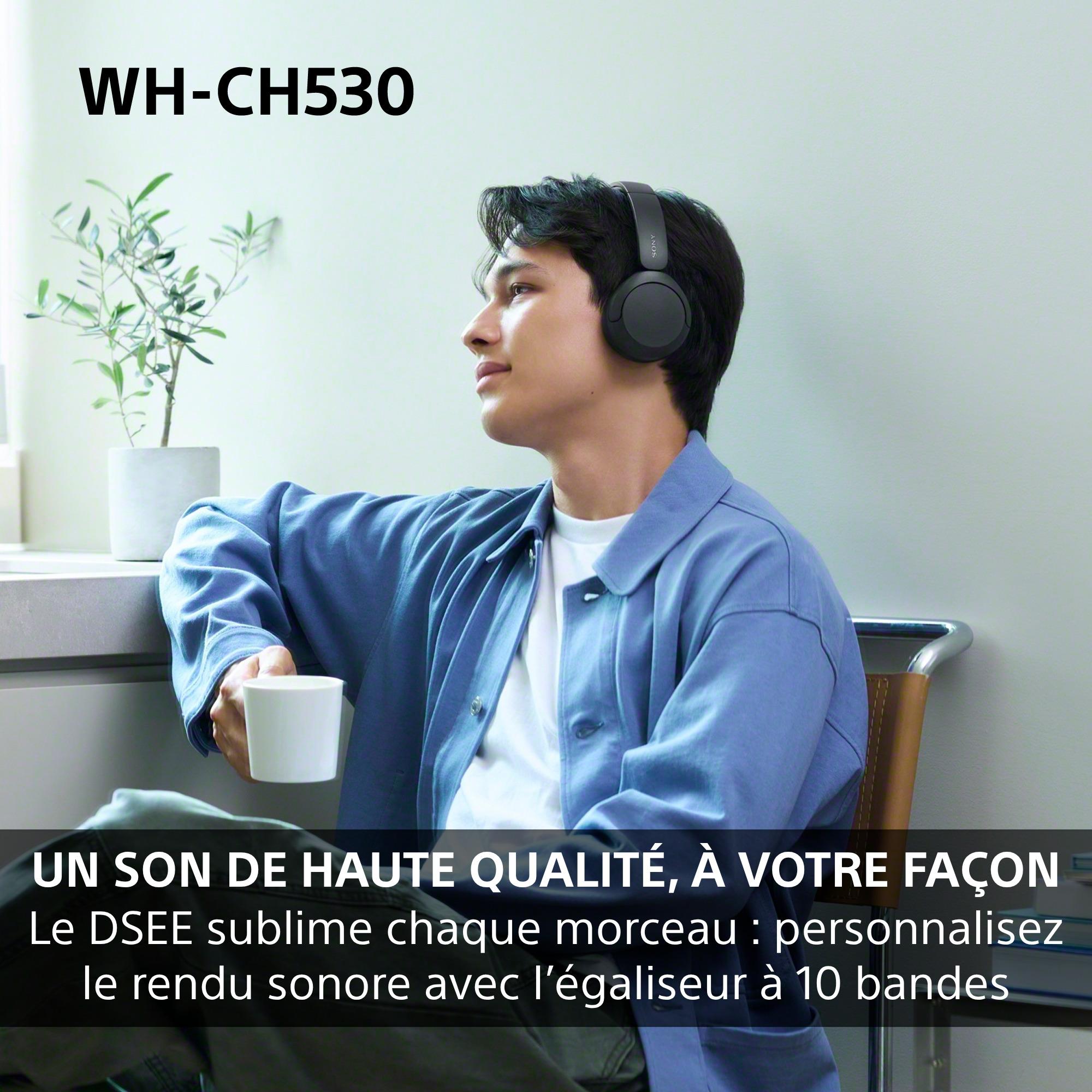 Voir la diapositive 3 : SONY Casque Casque sans fil Bluetooth WH-CH530 - Vert Sauge