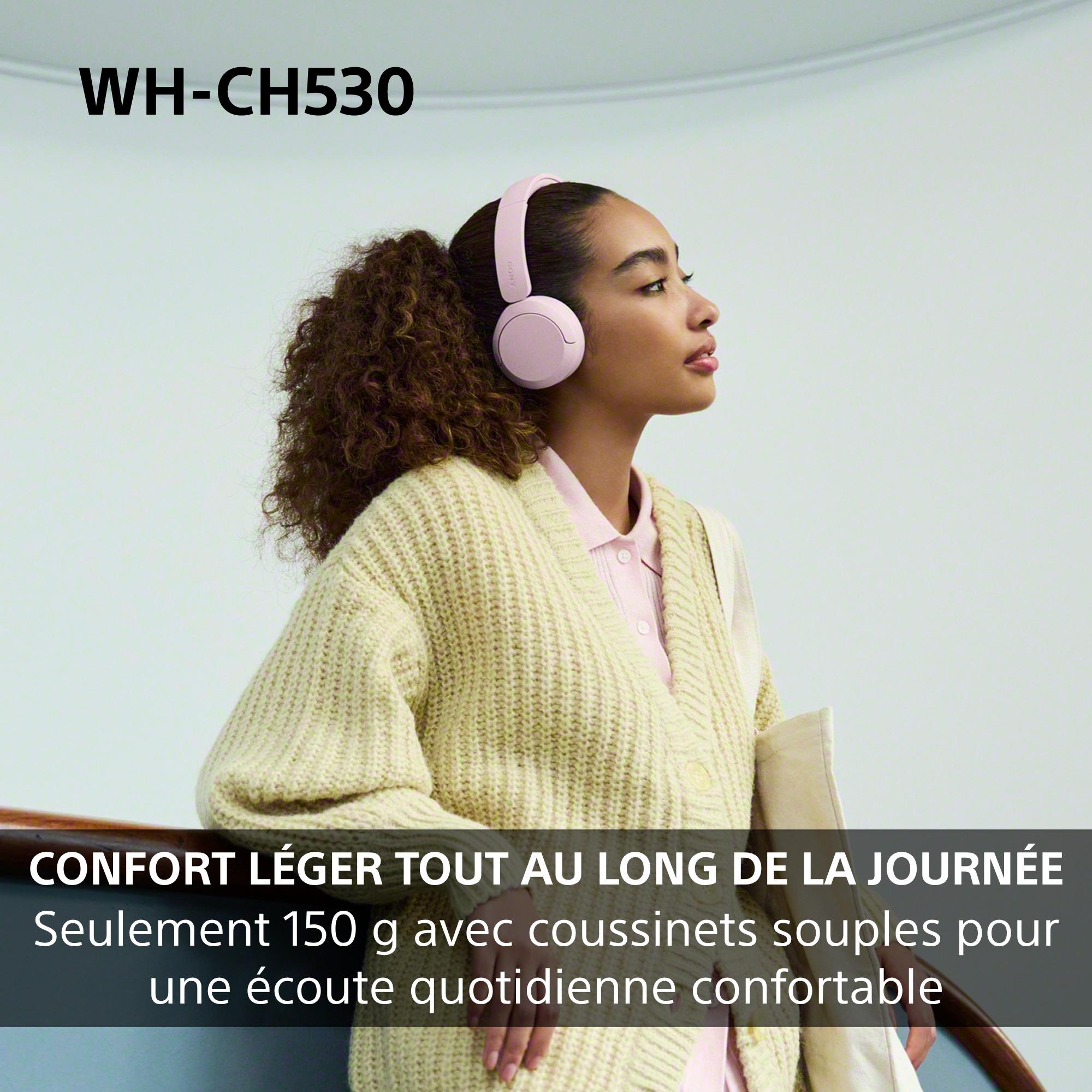 Voir la diapositive 4 : SONY Casque Casque sans fil Bluetooth WH-CH530 - Vert Sauge