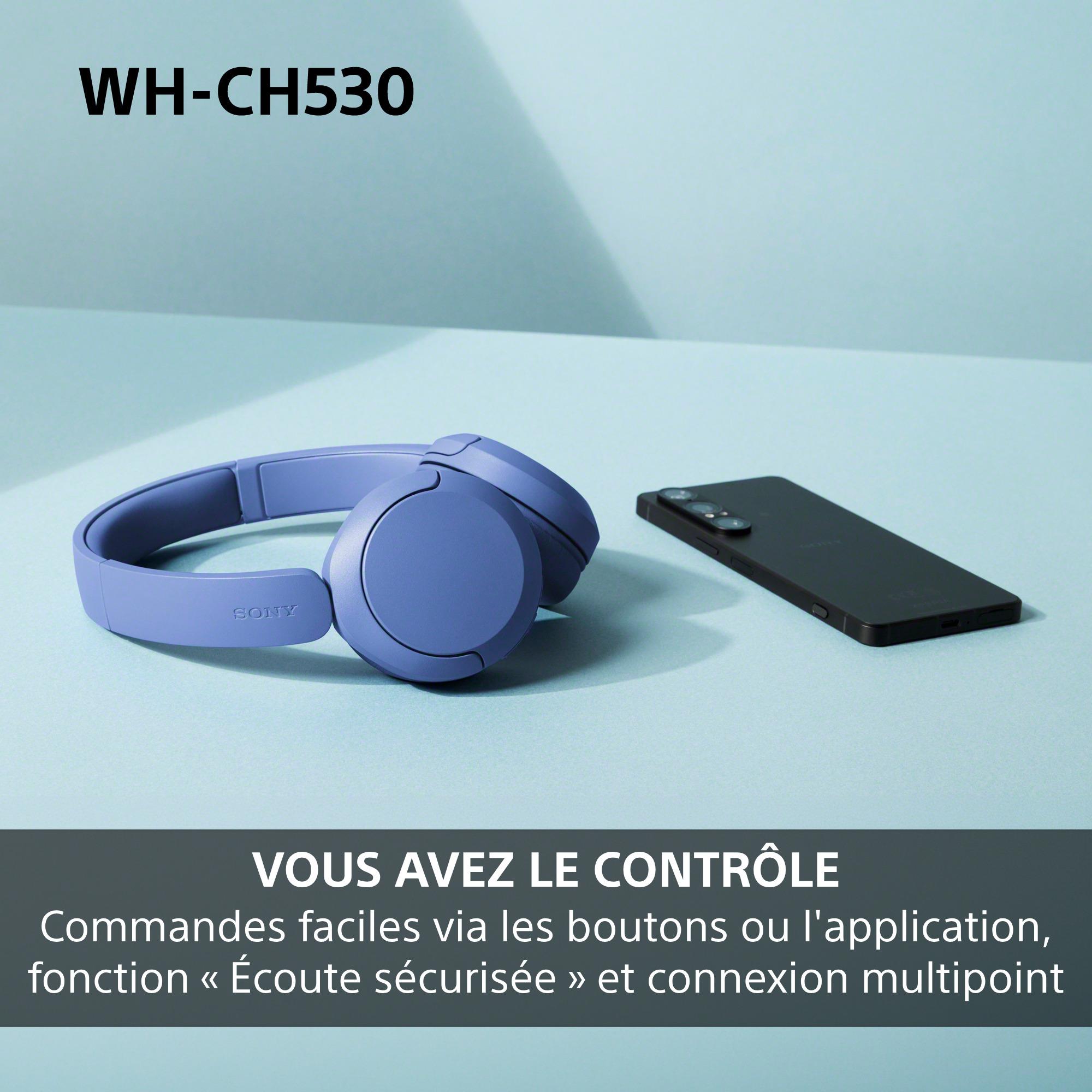 Voir la diapositive 7 : SONY Casque Casque sans fil Bluetooth WH-CH530 - Vert Sauge