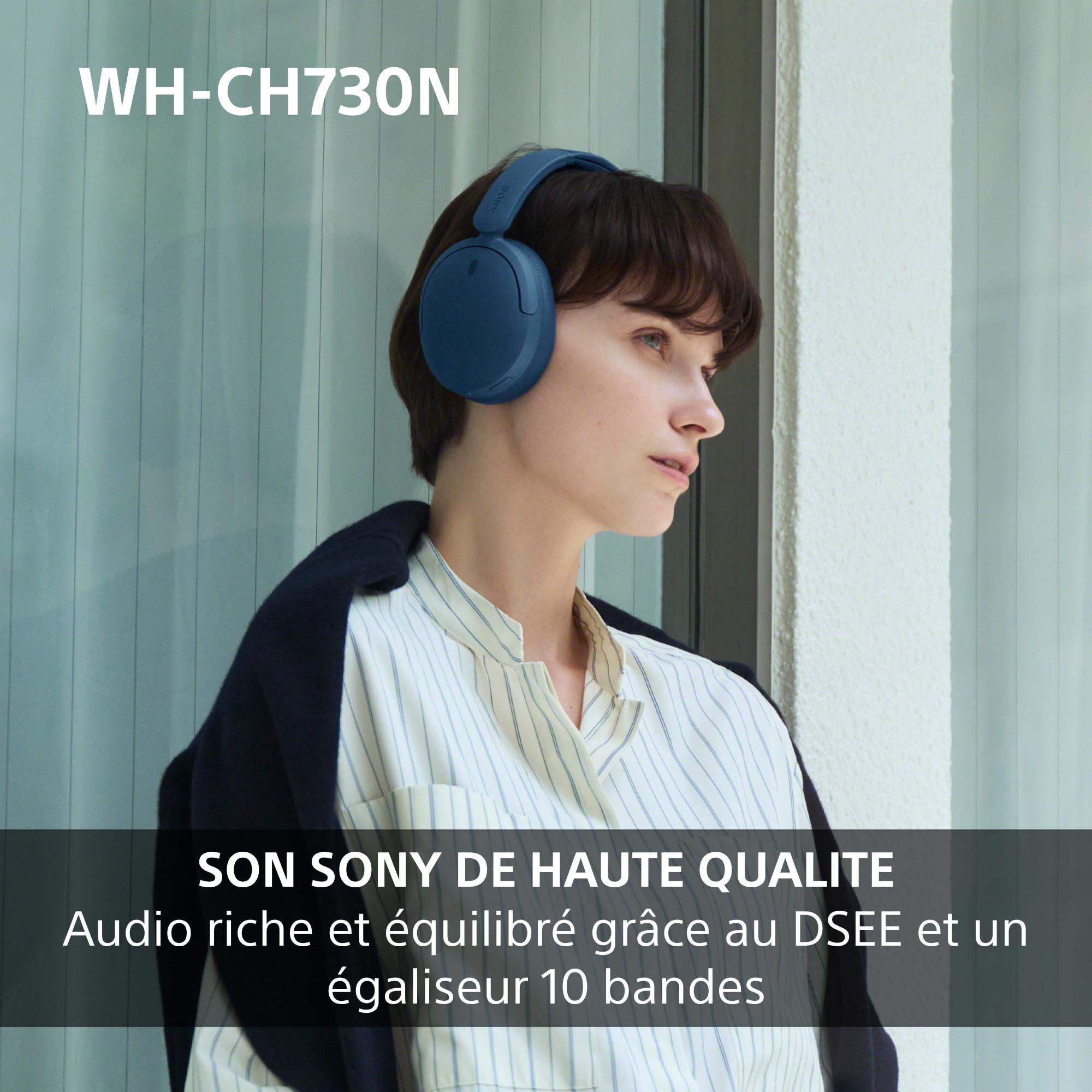 Voir la diapositive 6 : SONY Casque sans fil à réduction de bruit WH-CH730N - Noir