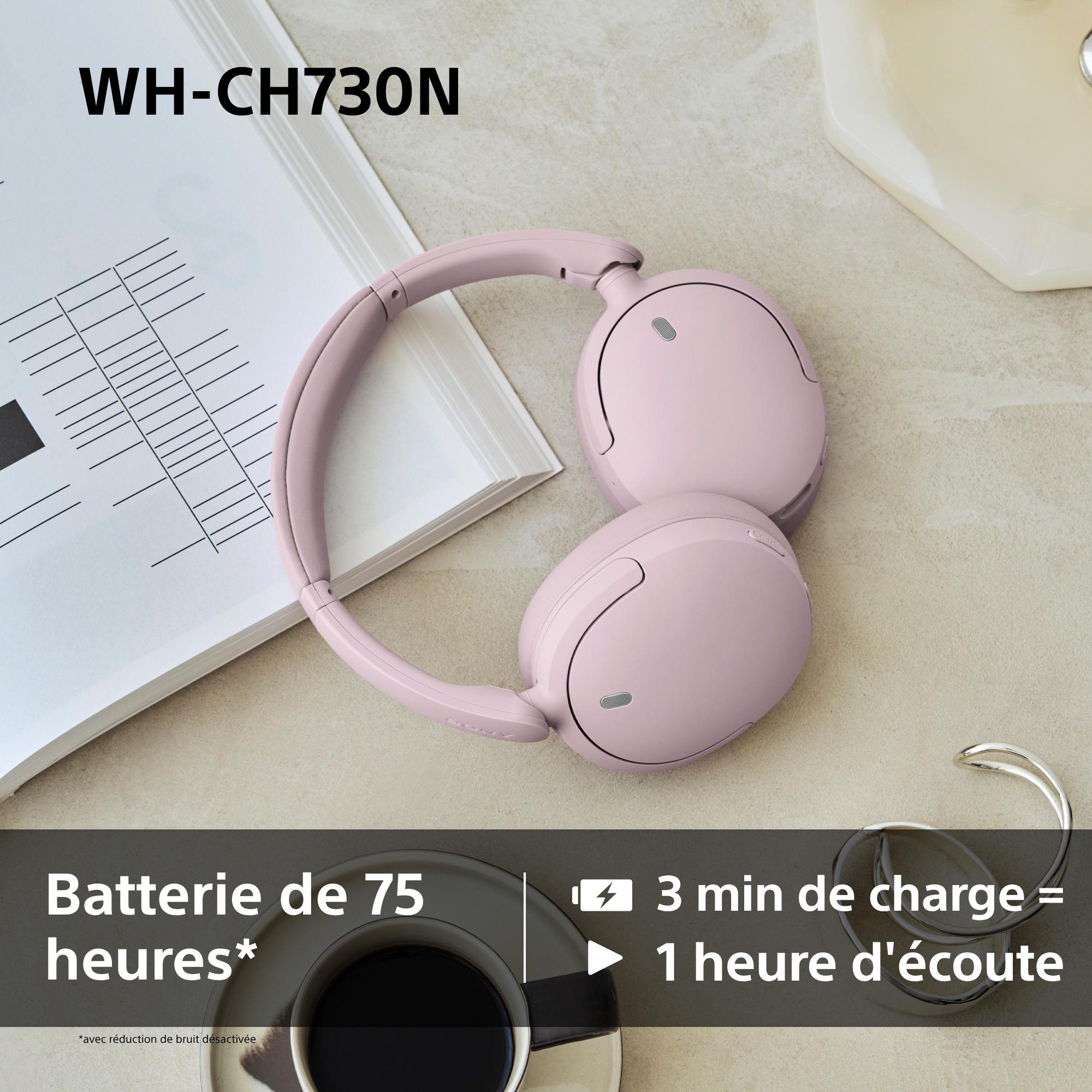 Voir la diapositive 10 : SONY Casque sans fil à réduction de bruit WH-CH730N - Noir