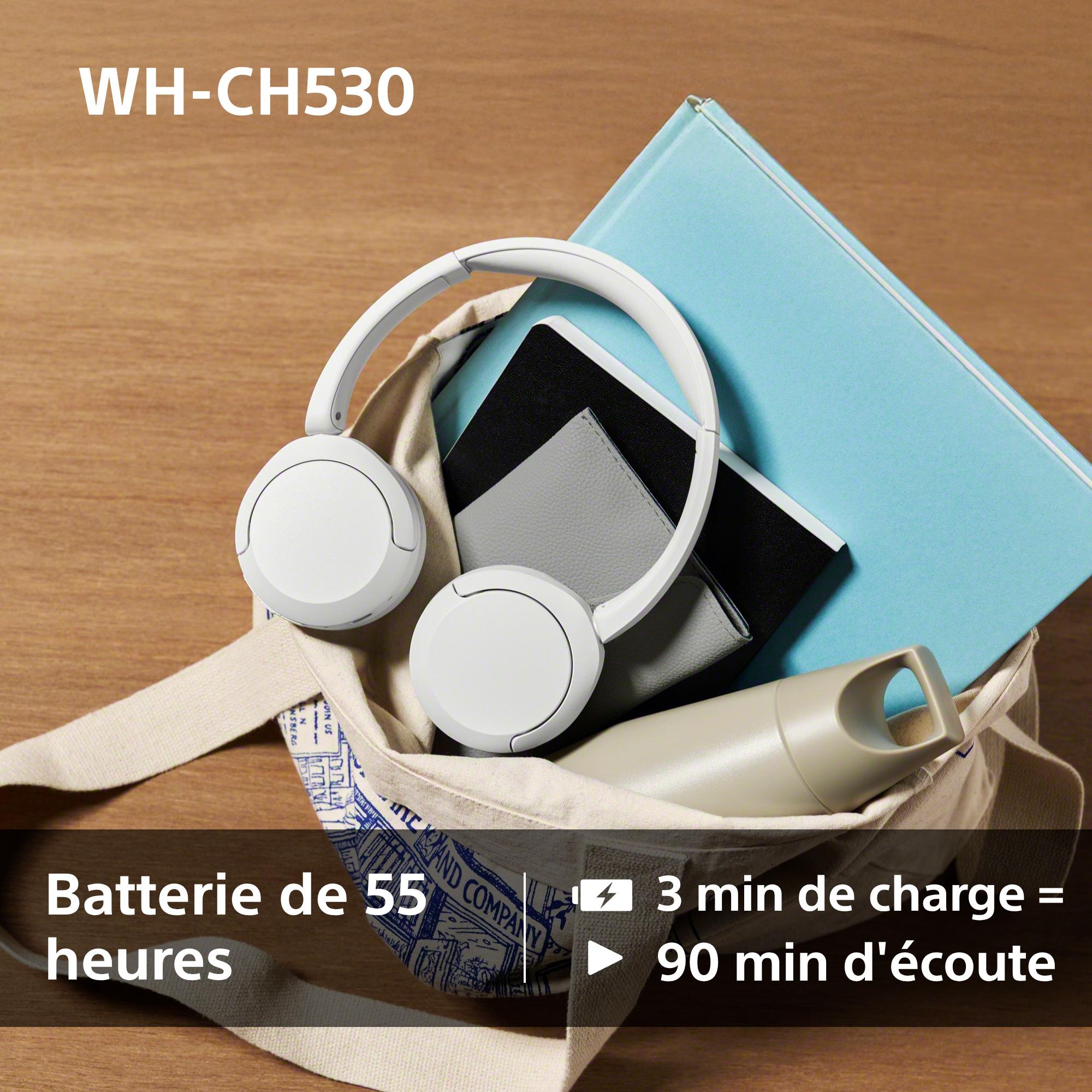Voir la diapositive 5 : SONY Casque sans fil Bluetooth WH CH530 - Noir