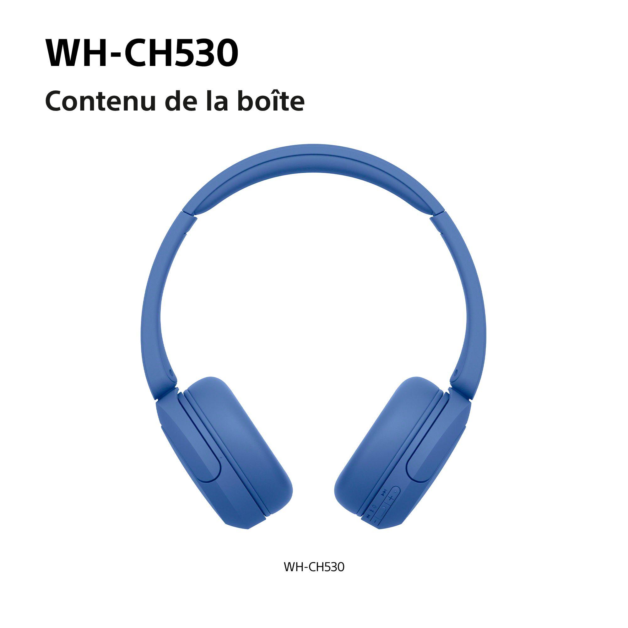 Voir la diapositive 9 : SONY Casque Casque sans fil Bluetooth WH-CH530 - Bleu