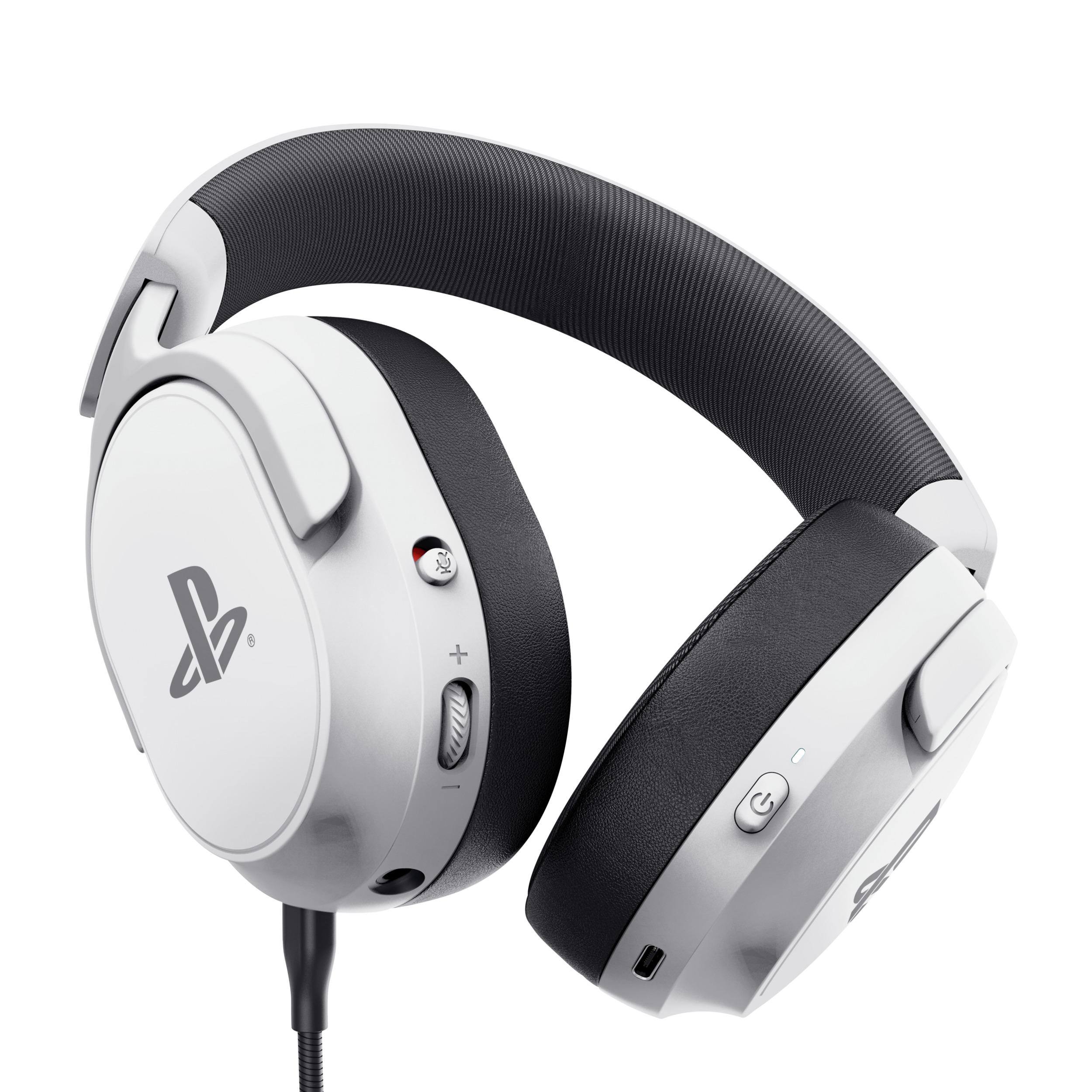 Voir la diapositive 4 : TRUST Casque Gaming Sans Fil FORTA Blanc pour PS5