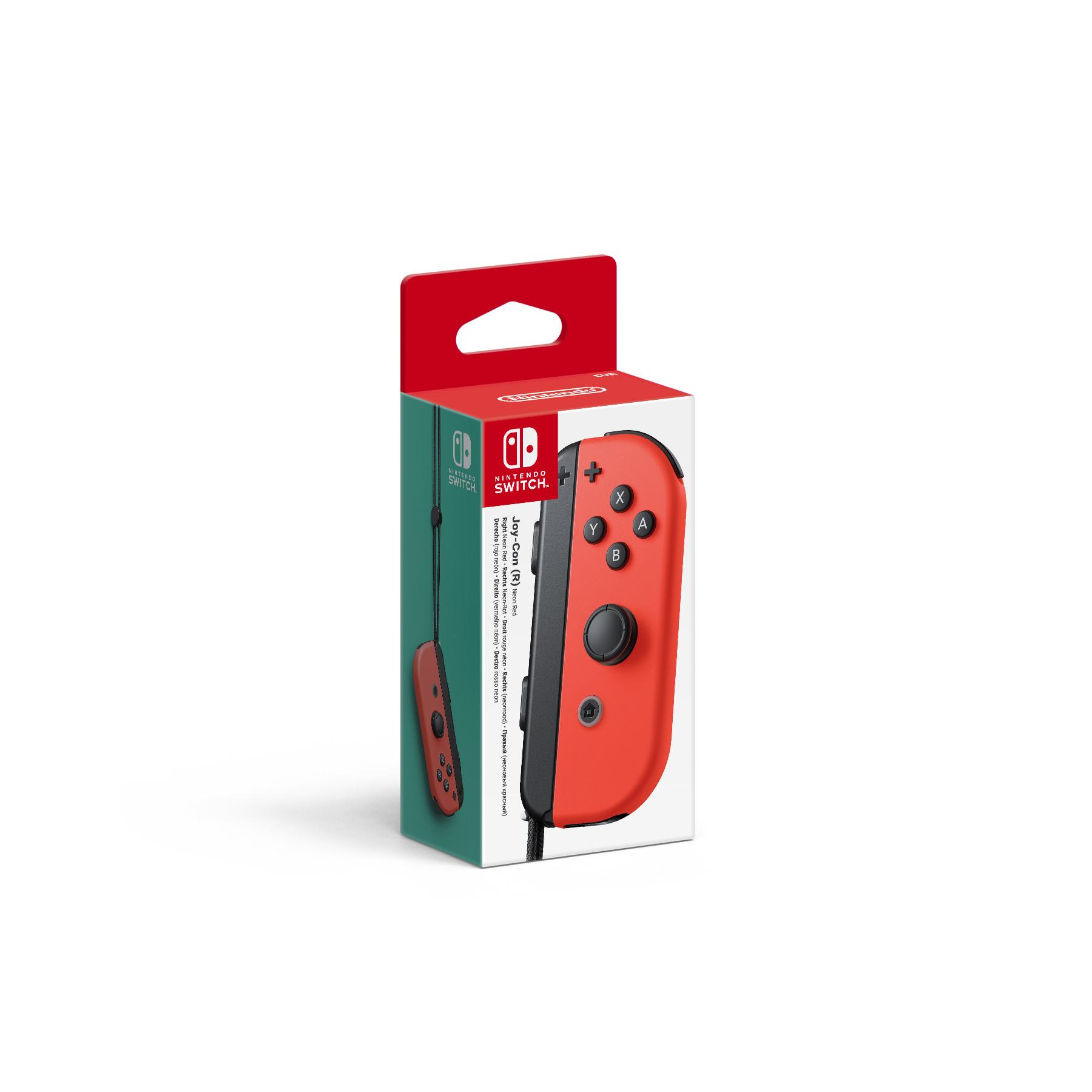 NINTENDO Manette Nintendo Joy-Con 2 Droit Noir et Rouge néon pour Nintendo Switch 2