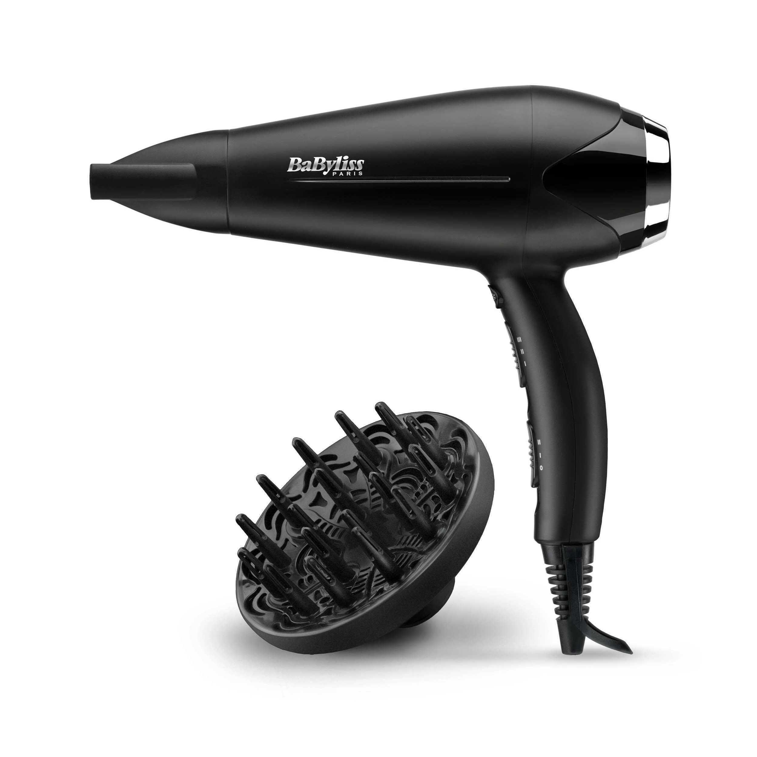 Voir la diapositive 2 : BABYLISS Sèche cheveux D572DE - Noir