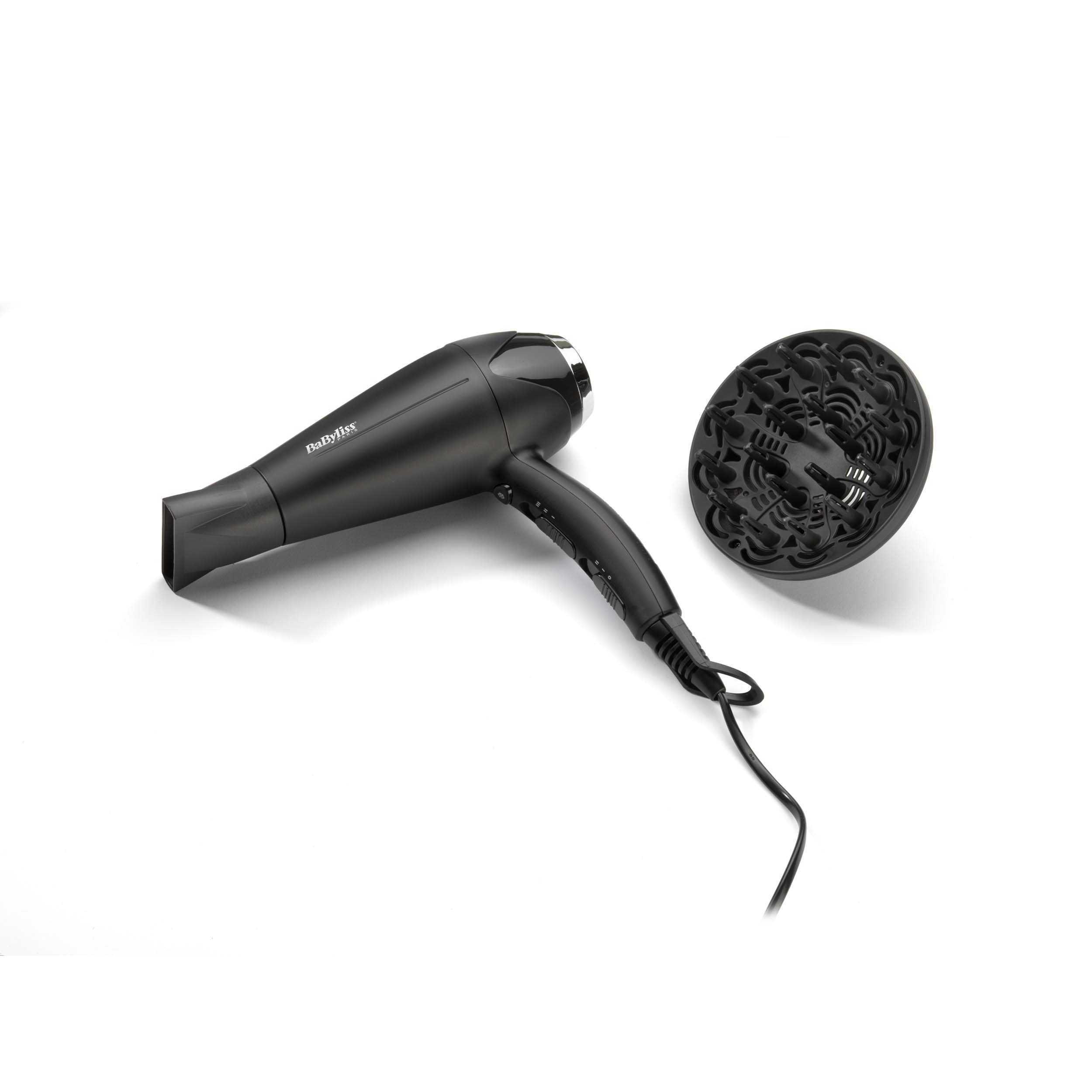 Voir la diapositive 6 : BABYLISS Sèche cheveux D572DE - Noir