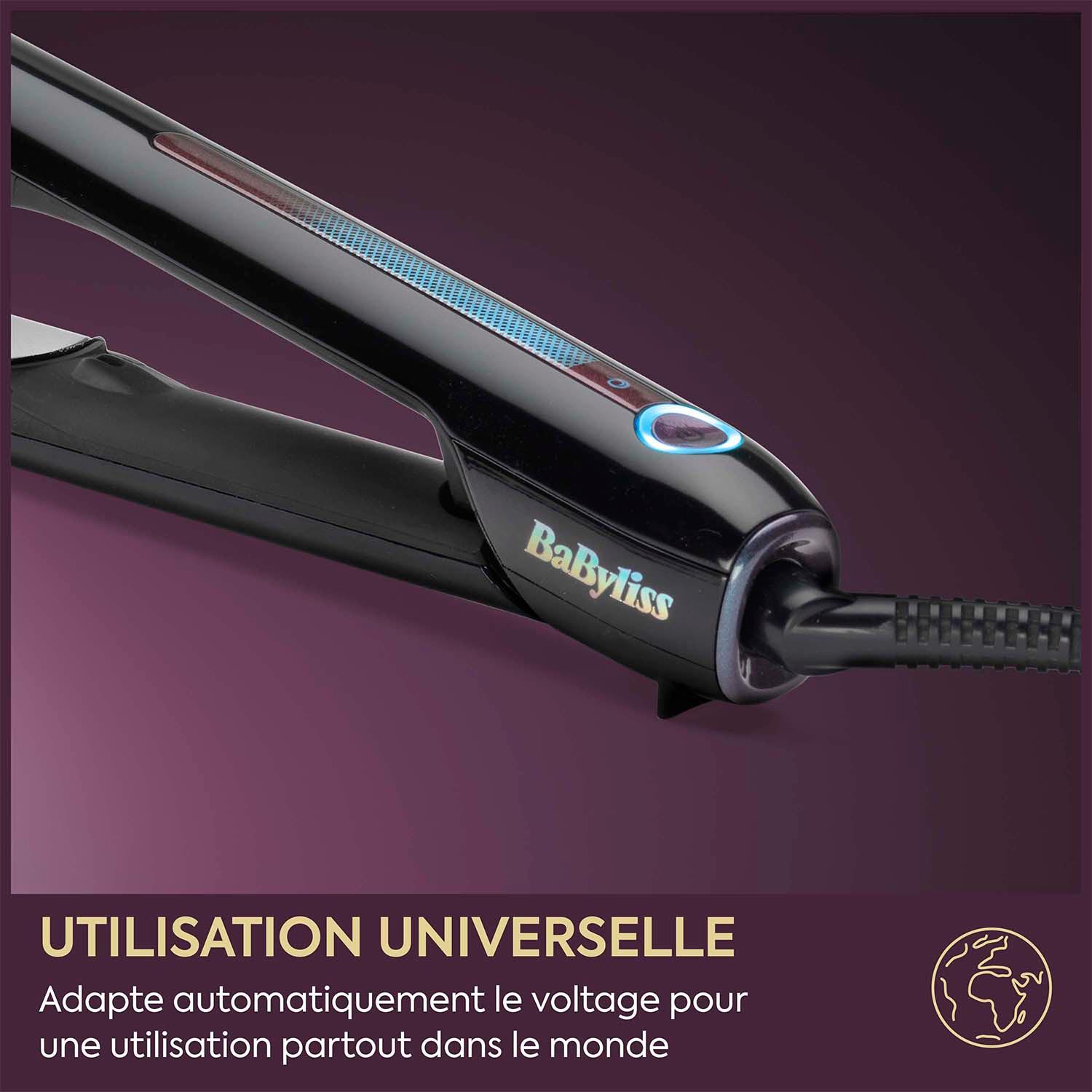 Voir la diapositive 8 : BABYLISS Lisseur ST490E - Noir