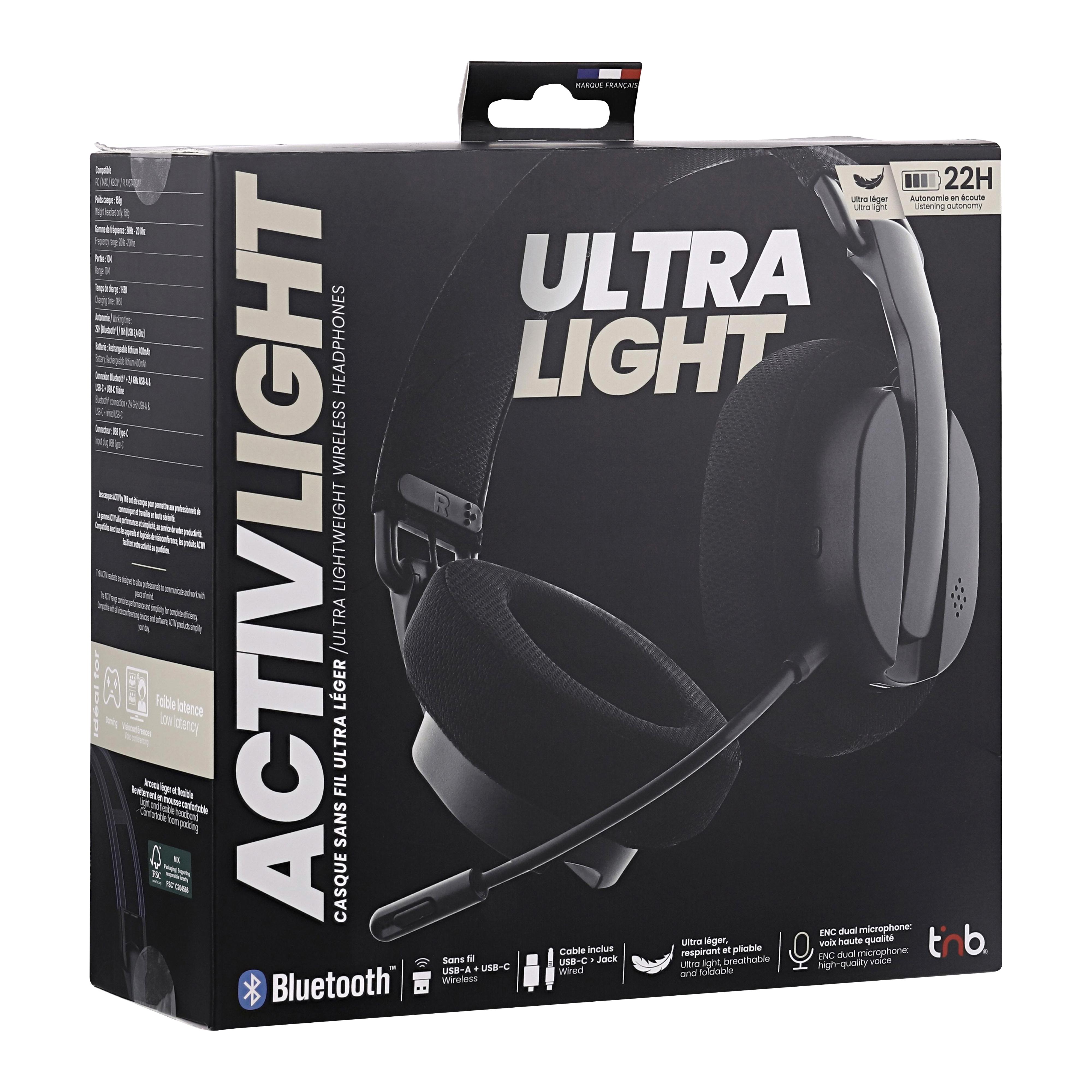 Voir la diapositive 16 : TNB Casque ActivLight Bluetooth