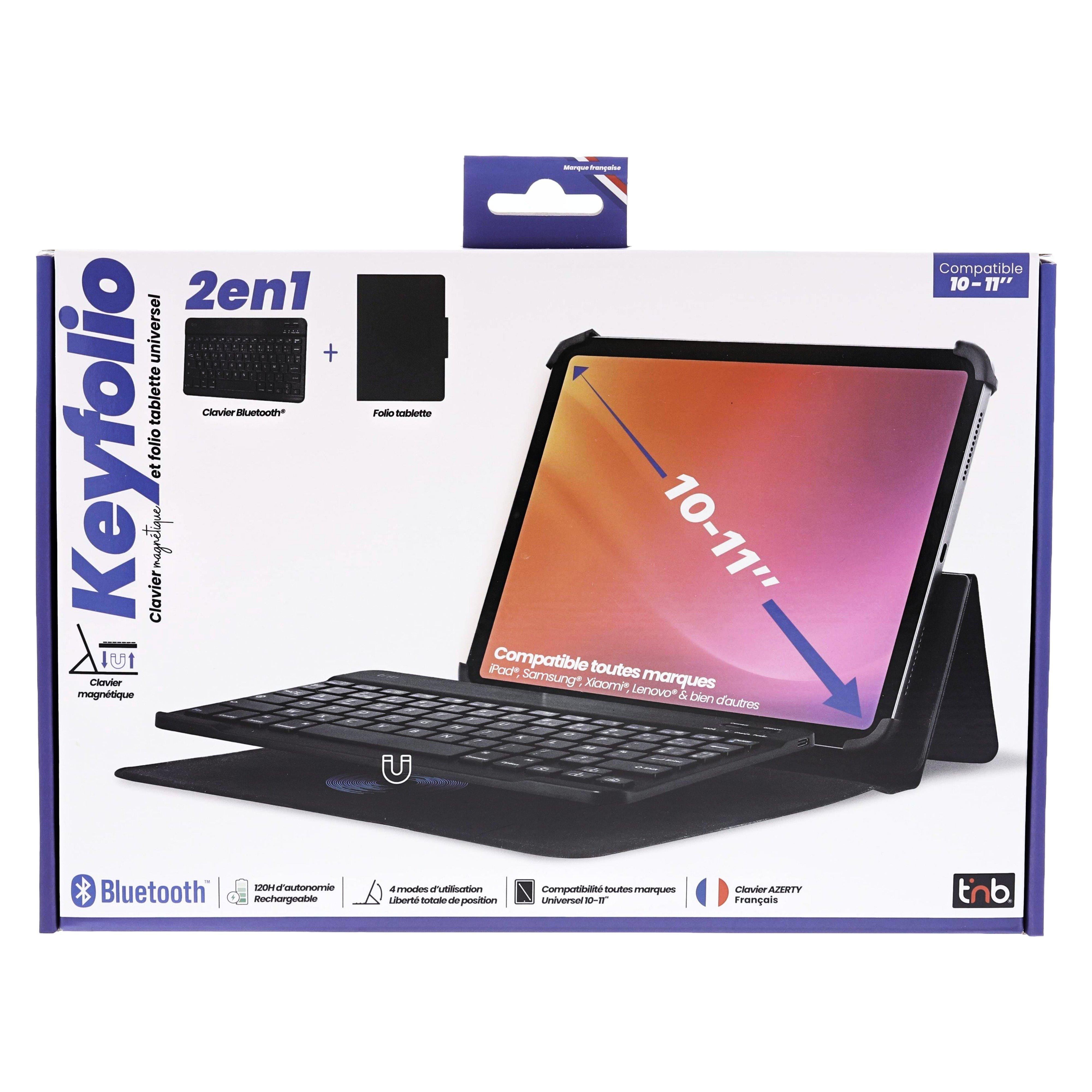 Voir la diapositive 15 : TNB Clavier Folio pour tablette Magnétique