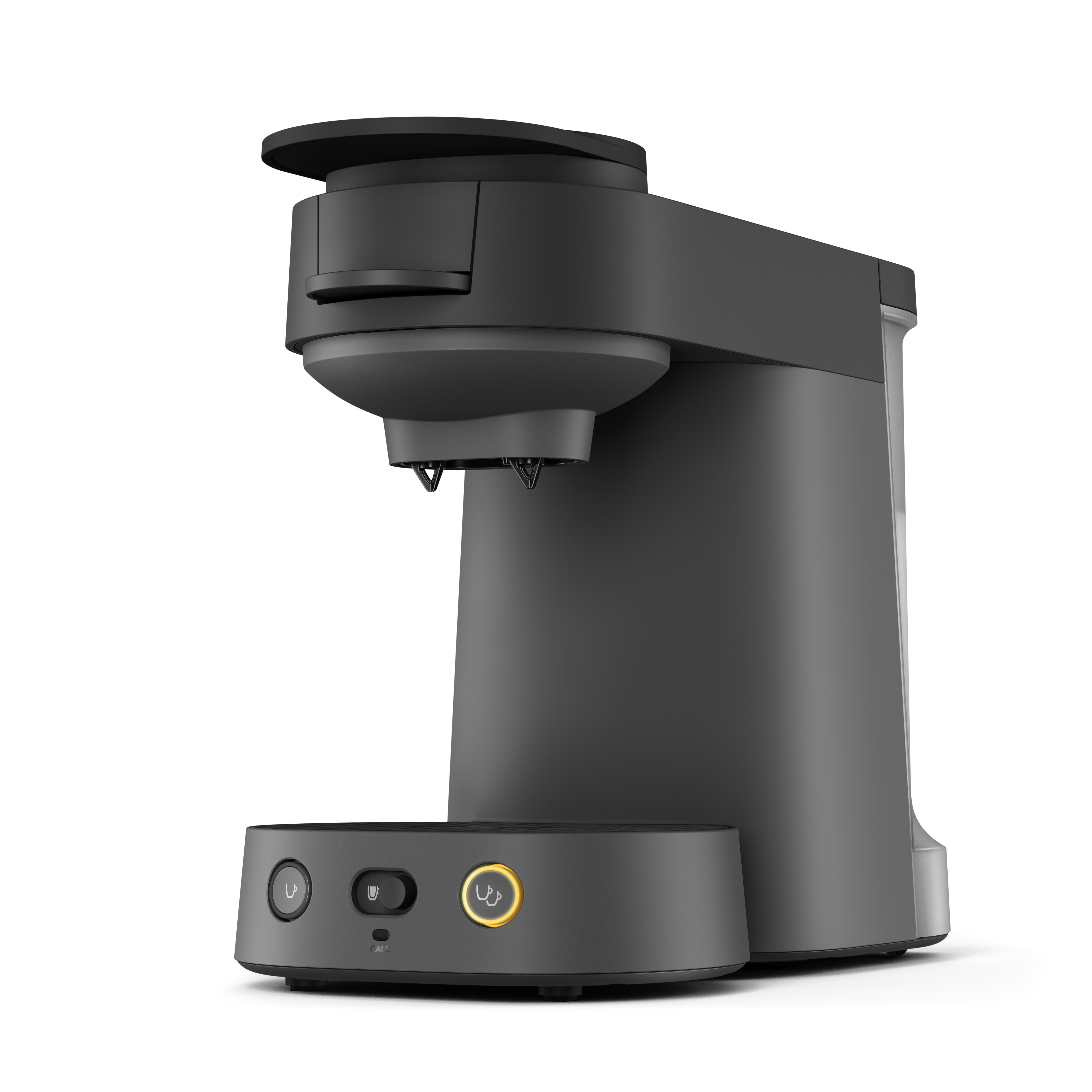 Voir la diapositive 4 : PHILIPS Cafetière à dosettes SENSEO CSA225/01 - Noir carbone