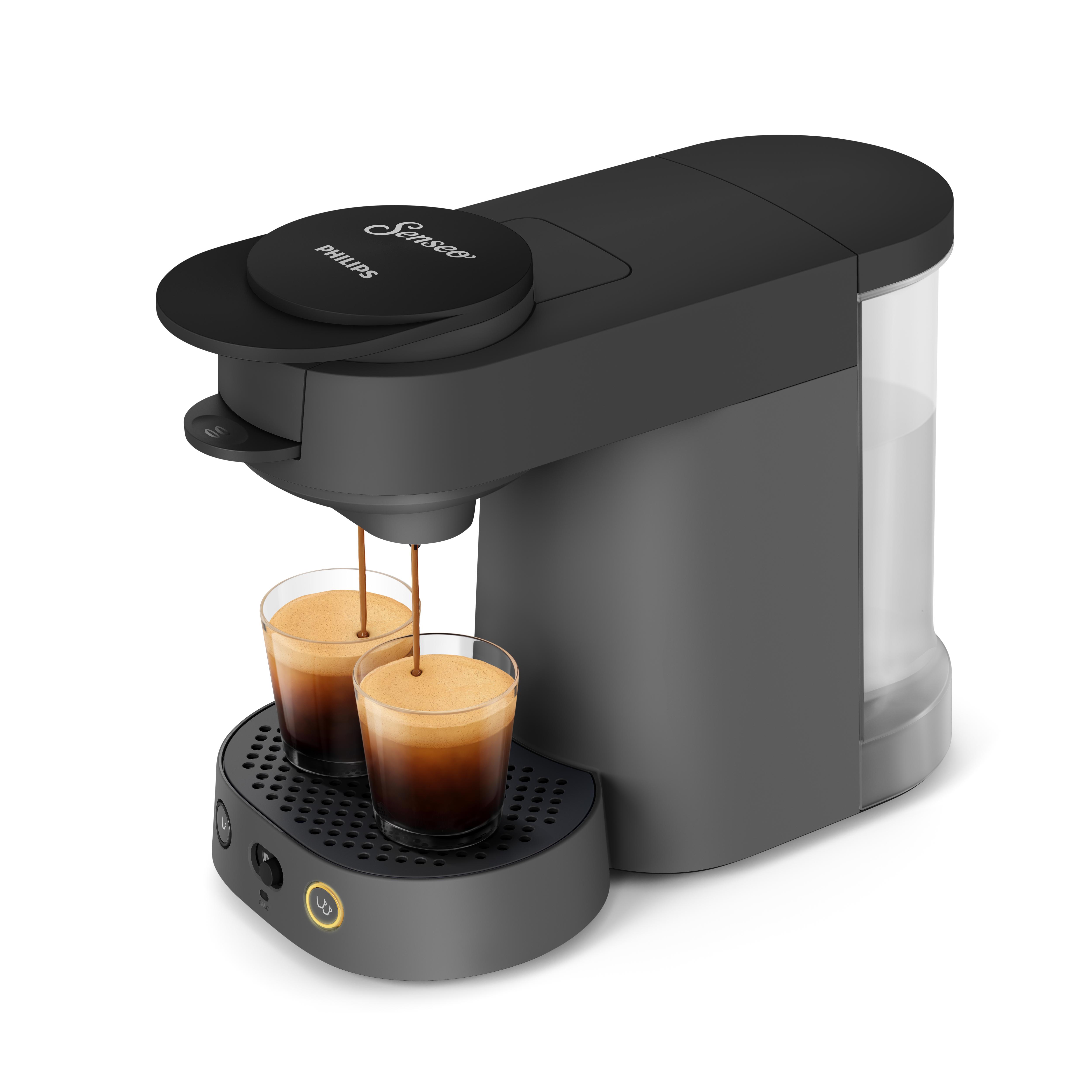 Voir la diapositive 5 : PHILIPS Cafetière à dosettes SENSEO CSA225/01 - Noir carbone