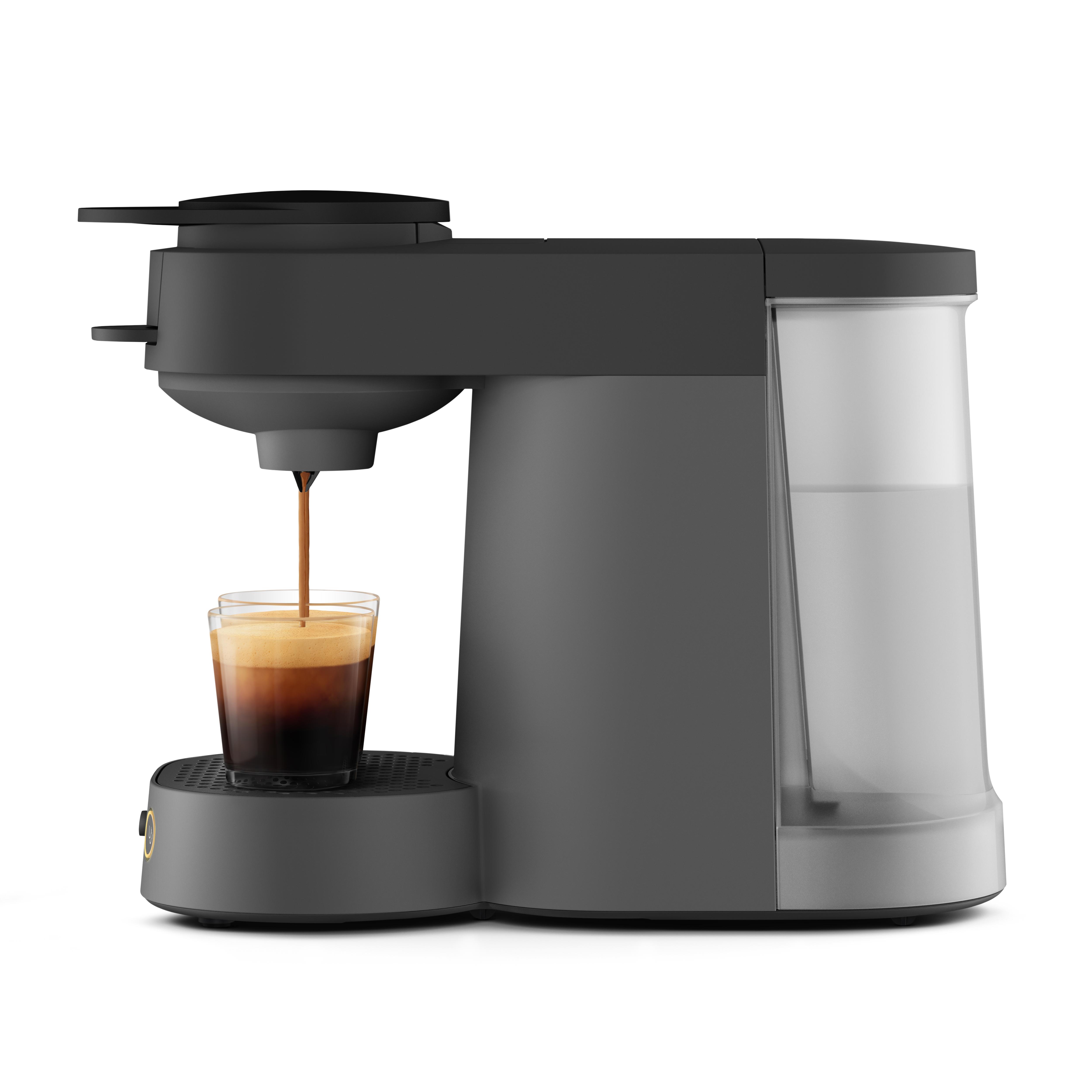 Voir la diapositive 8 : PHILIPS Cafetière à dosettes SENSEO CSA225/01 - Noir carbone