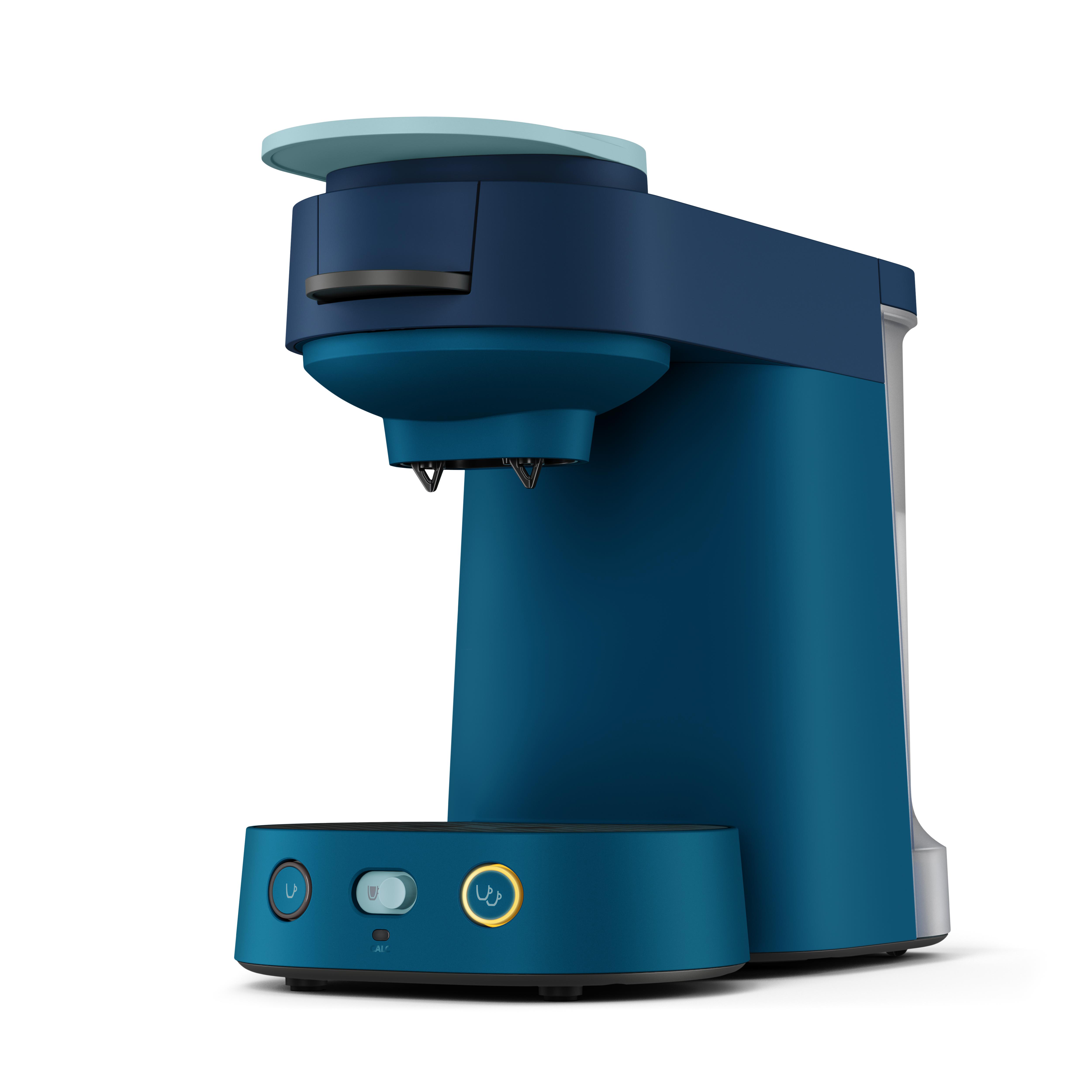 Voir la diapositive 2 : PHILIPS Cafetière à dosettes SENSEO CSA225/01 - Bleu nuit