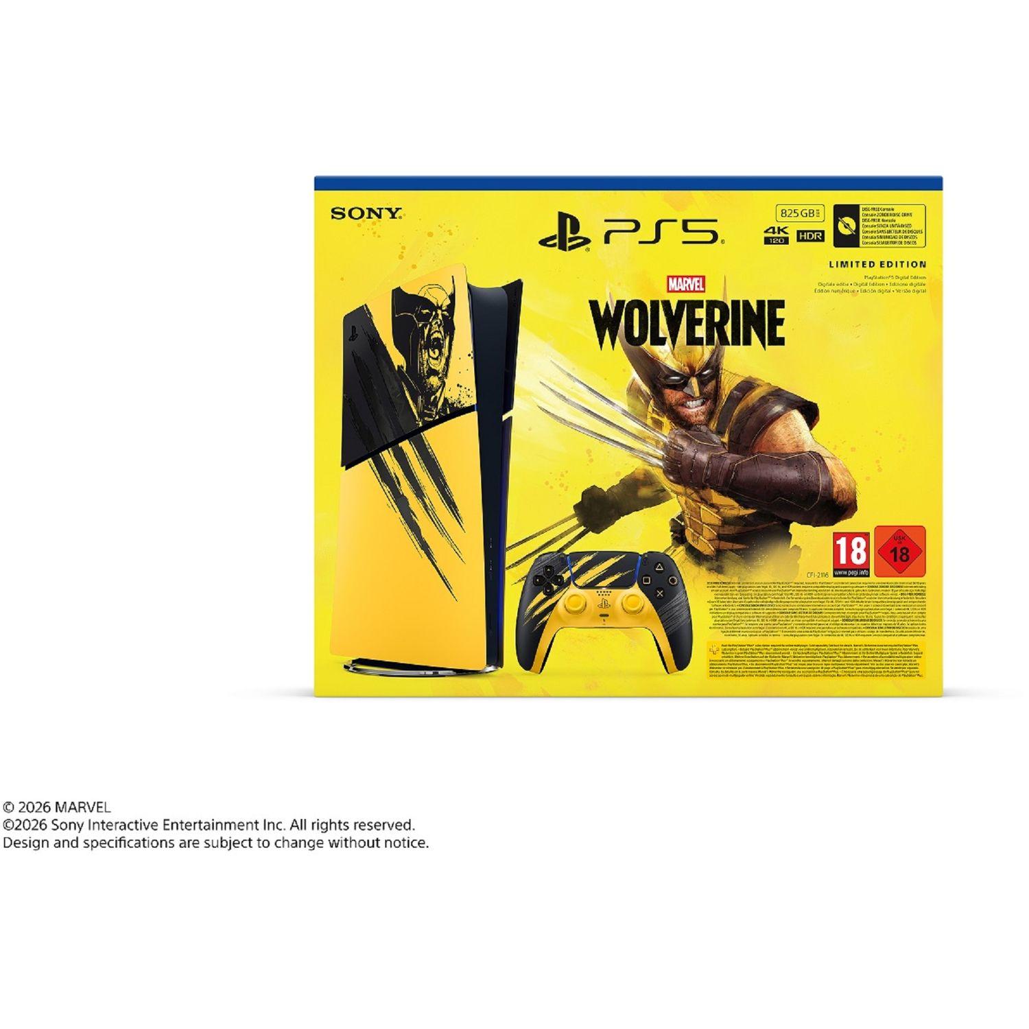 Voir la diapositive 3 : SONY Pack Console édition numérique PlayStation 5 – Édition limitée Marvel’s Wolverine