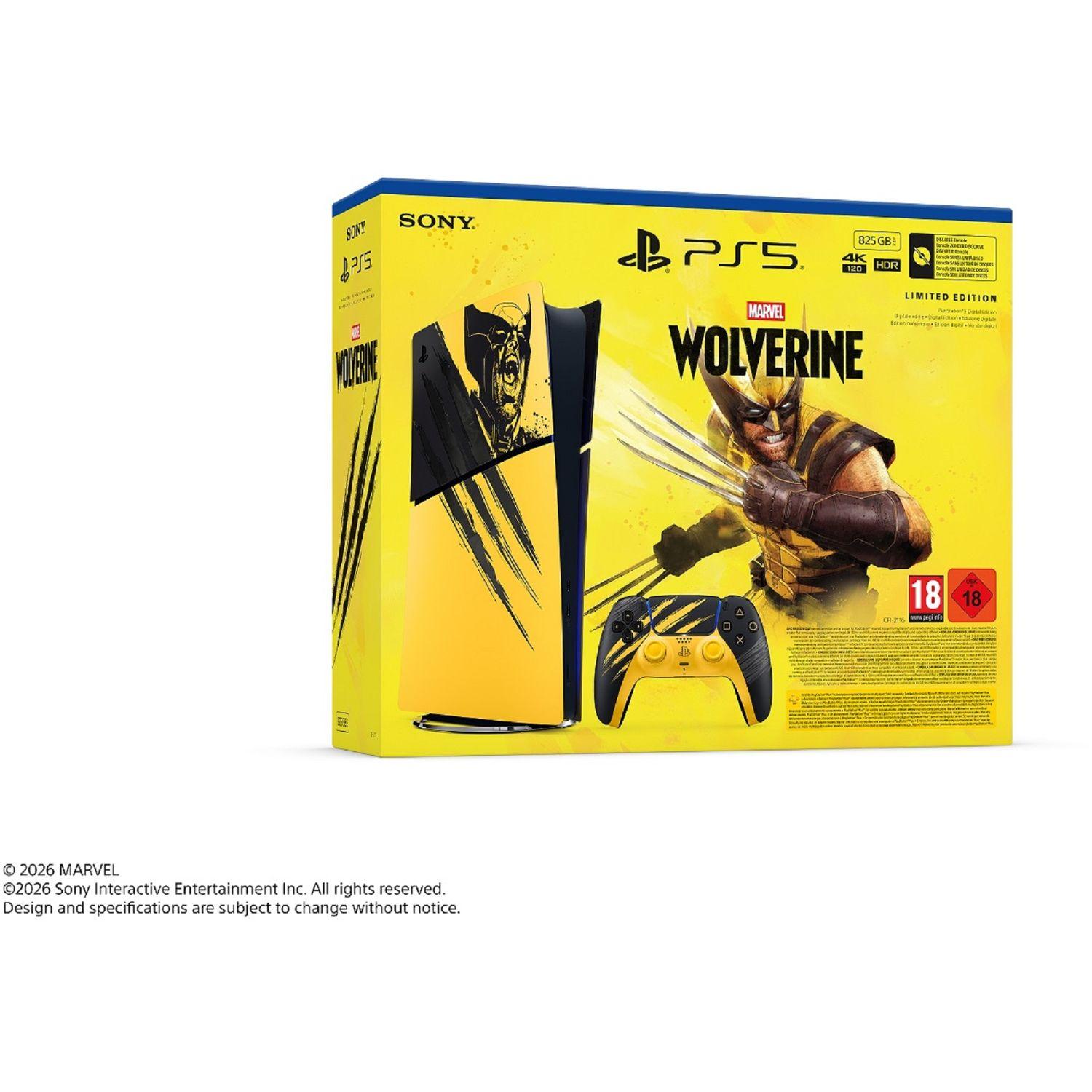 Voir la diapositive 4 : SONY Pack Console édition numérique PlayStation 5 – Édition limitée Marvel’s Wolverine