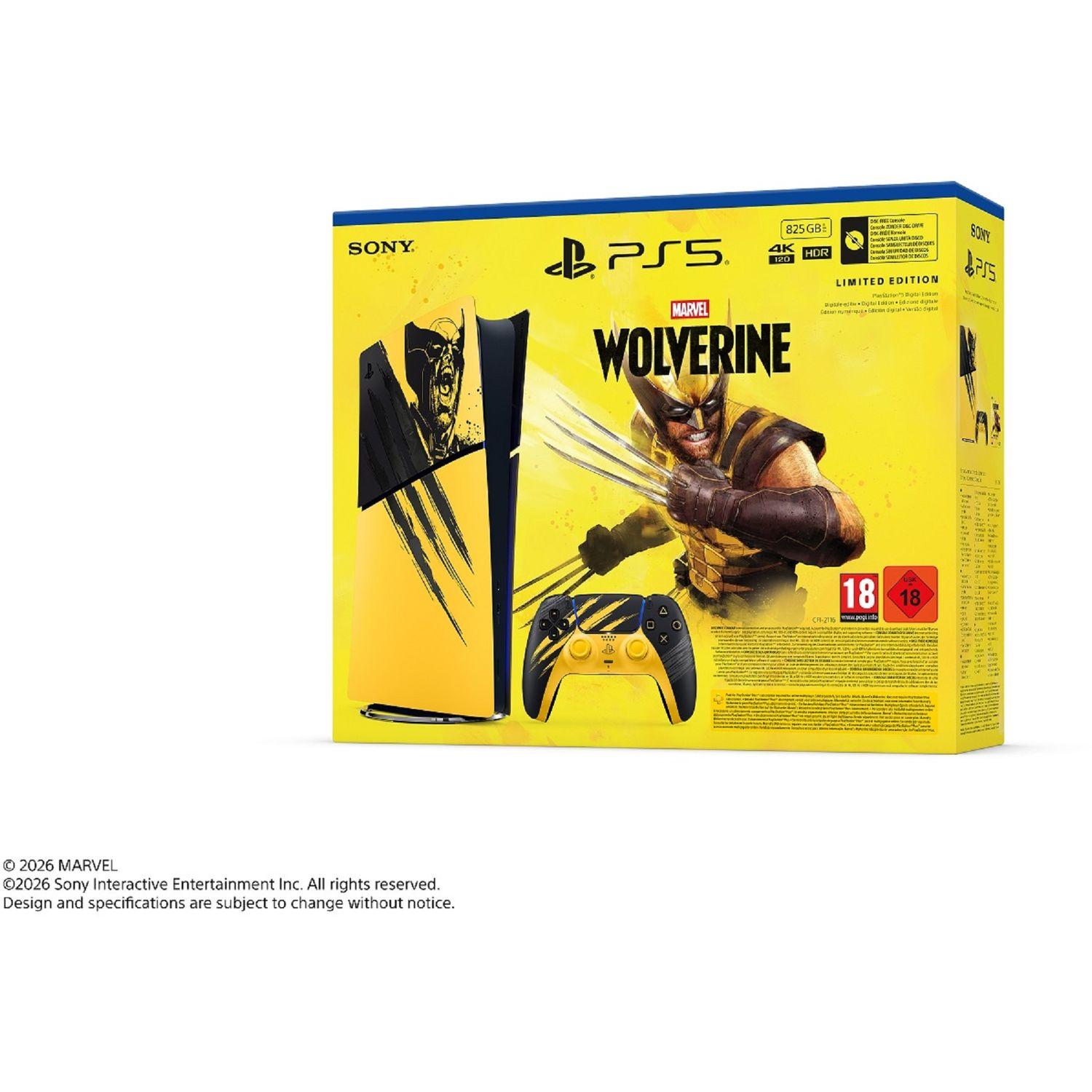 Voir la diapositive 5 : SONY Pack Console édition numérique PlayStation 5 – Édition limitée Marvel’s Wolverine