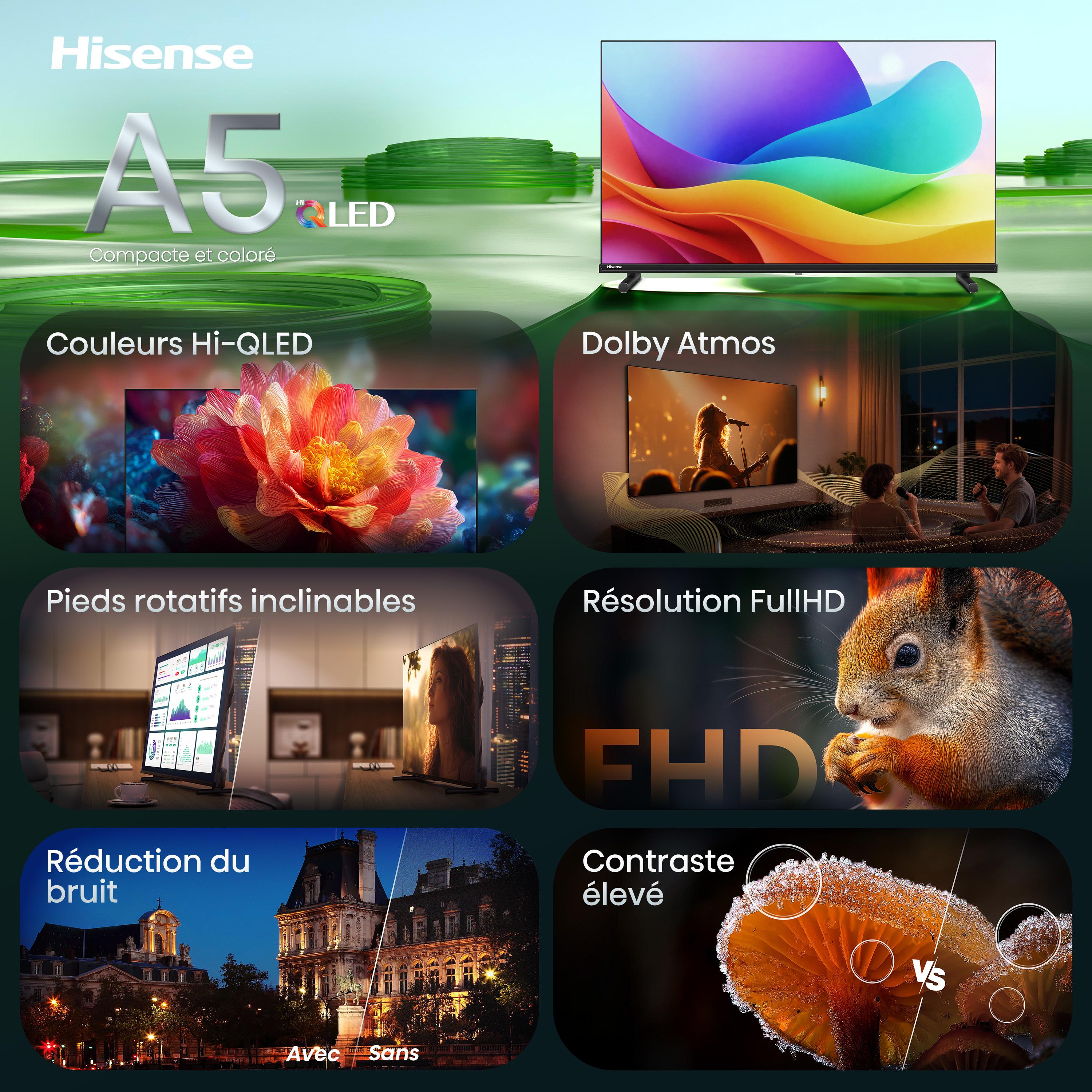 Voir la diapositive 3 : HISENSE TV QLED 40A5S 2026