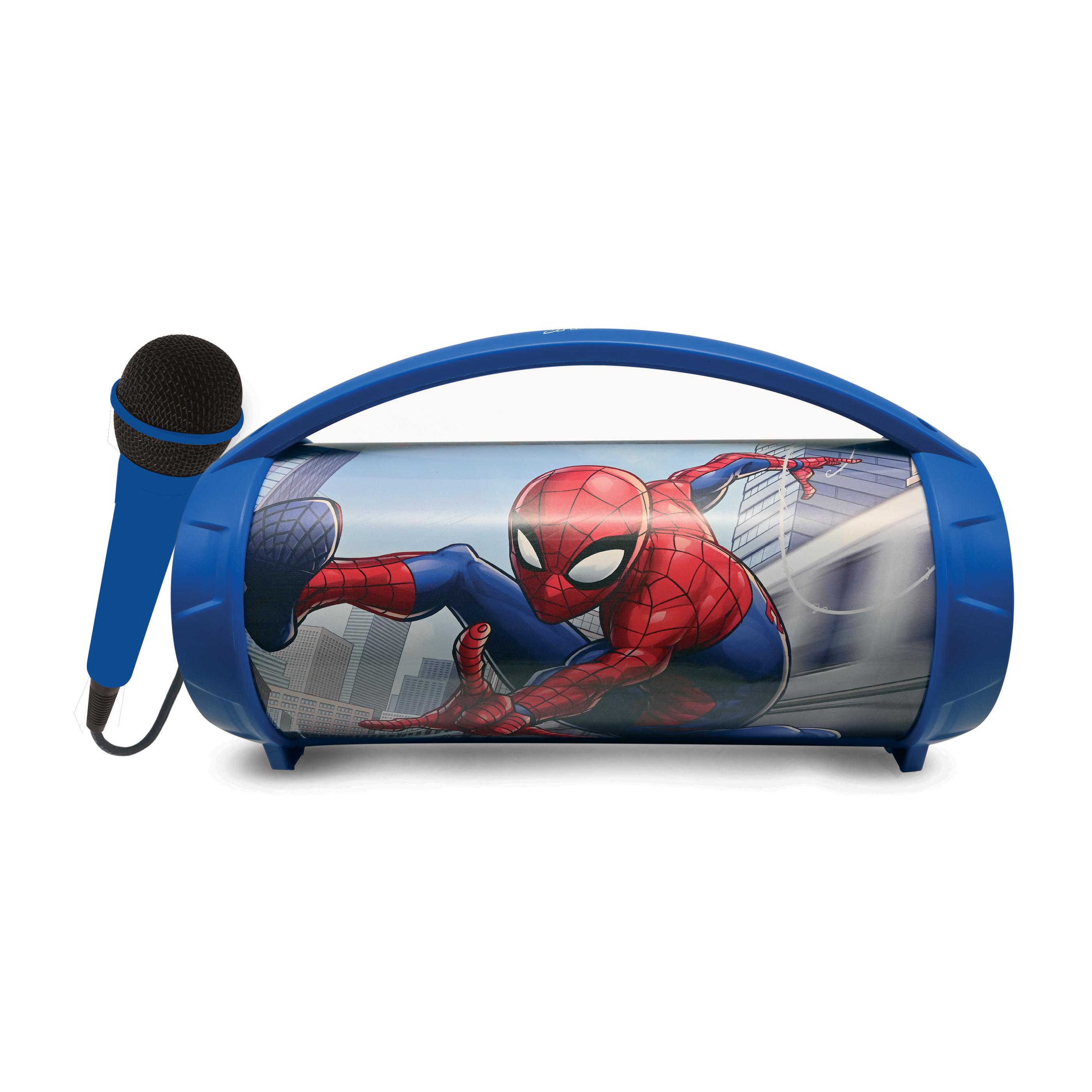 Voir la diapositive 2 : LEXIBOOK Enceinte portable Spiderman