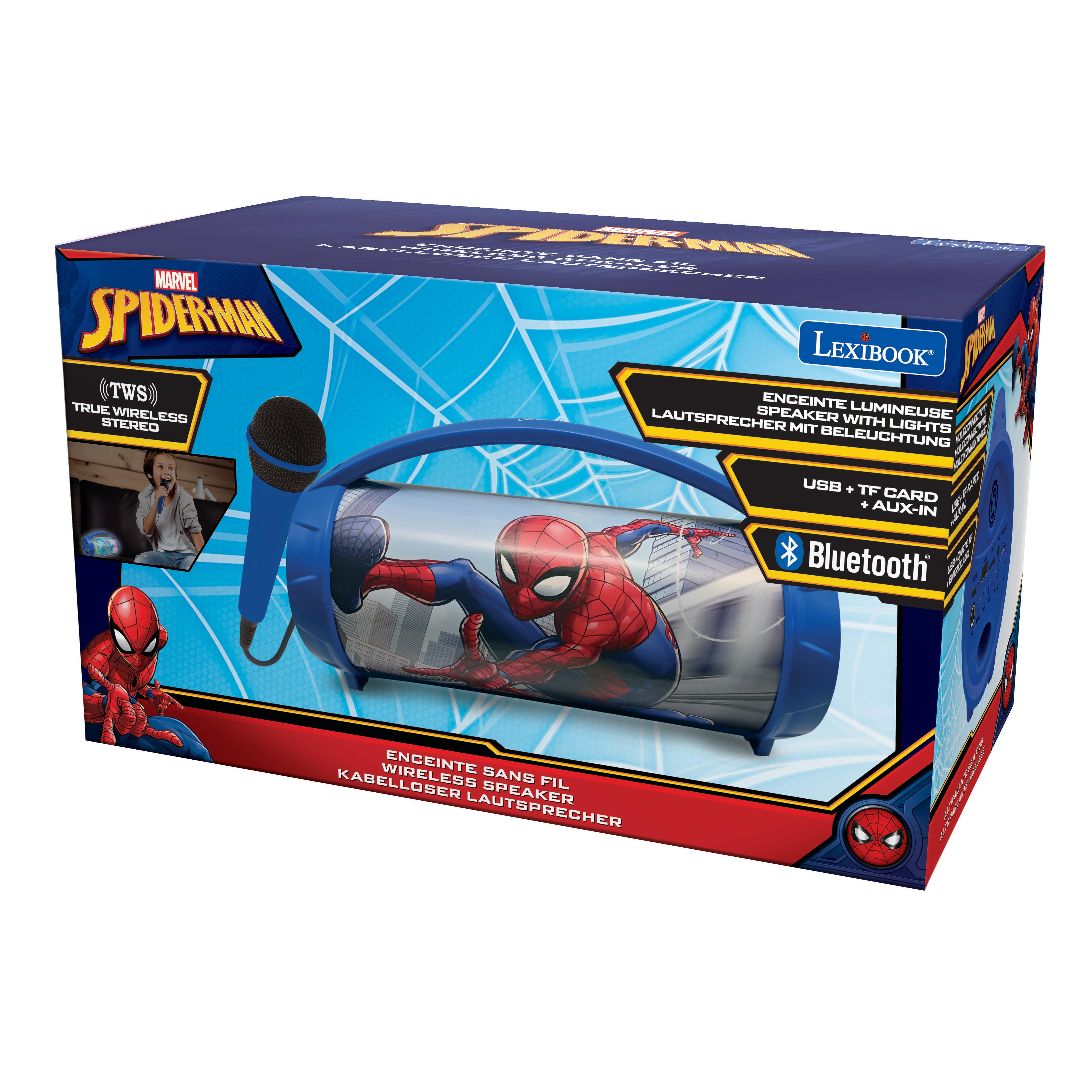 Voir la diapositive 3 : LEXIBOOK Enceinte portable Spiderman
