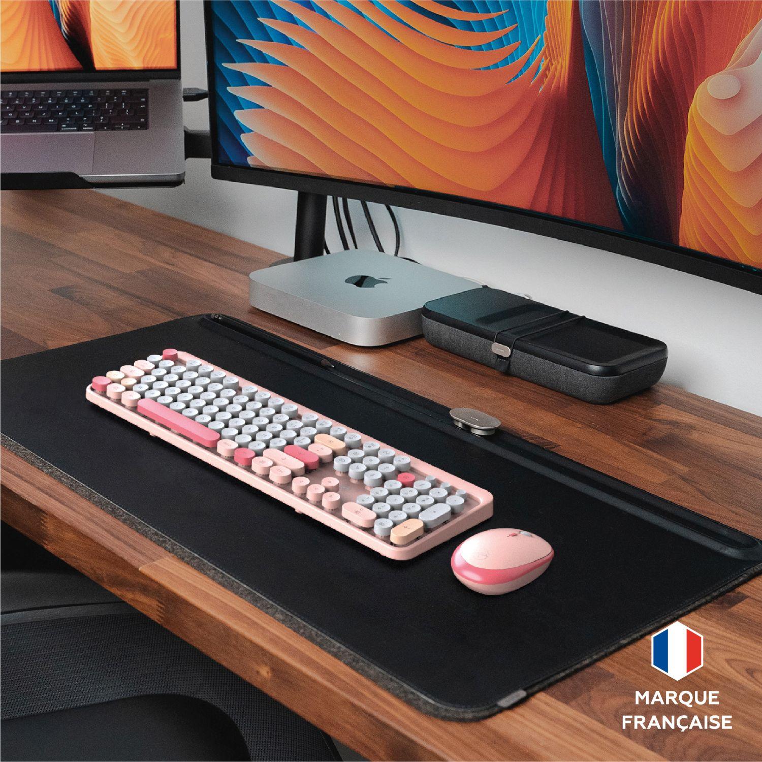 Voir la diapositive 3 : MOBILITY LAB Clavier Purecolor +Souris Sans Fil - Rose