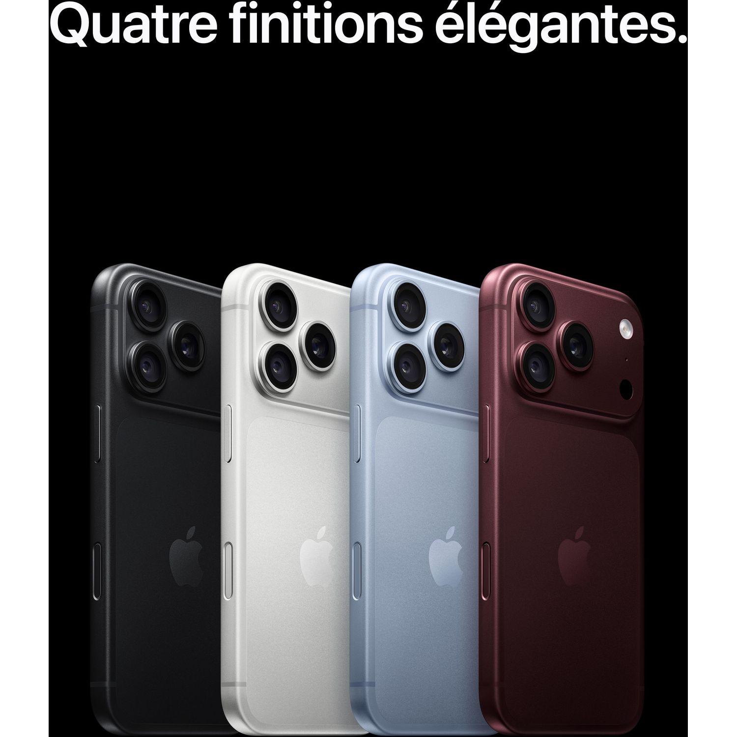 Voir la diapositive 8 : APPLE iPhone 18 Pro Max 256Go - Glacier