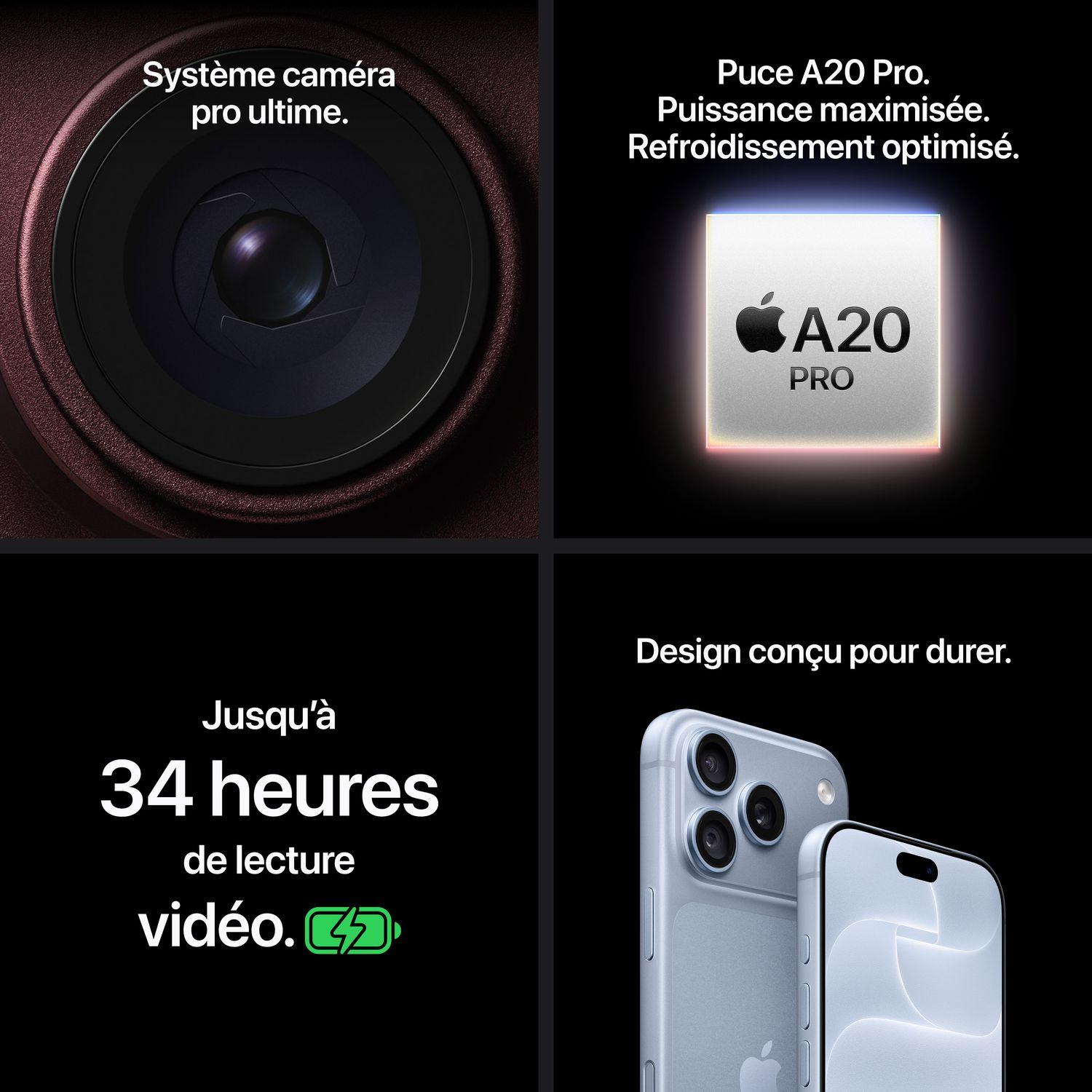 Voir la diapositive 9 : APPLE iPhone 18 Pro 256Go - Noir Profond