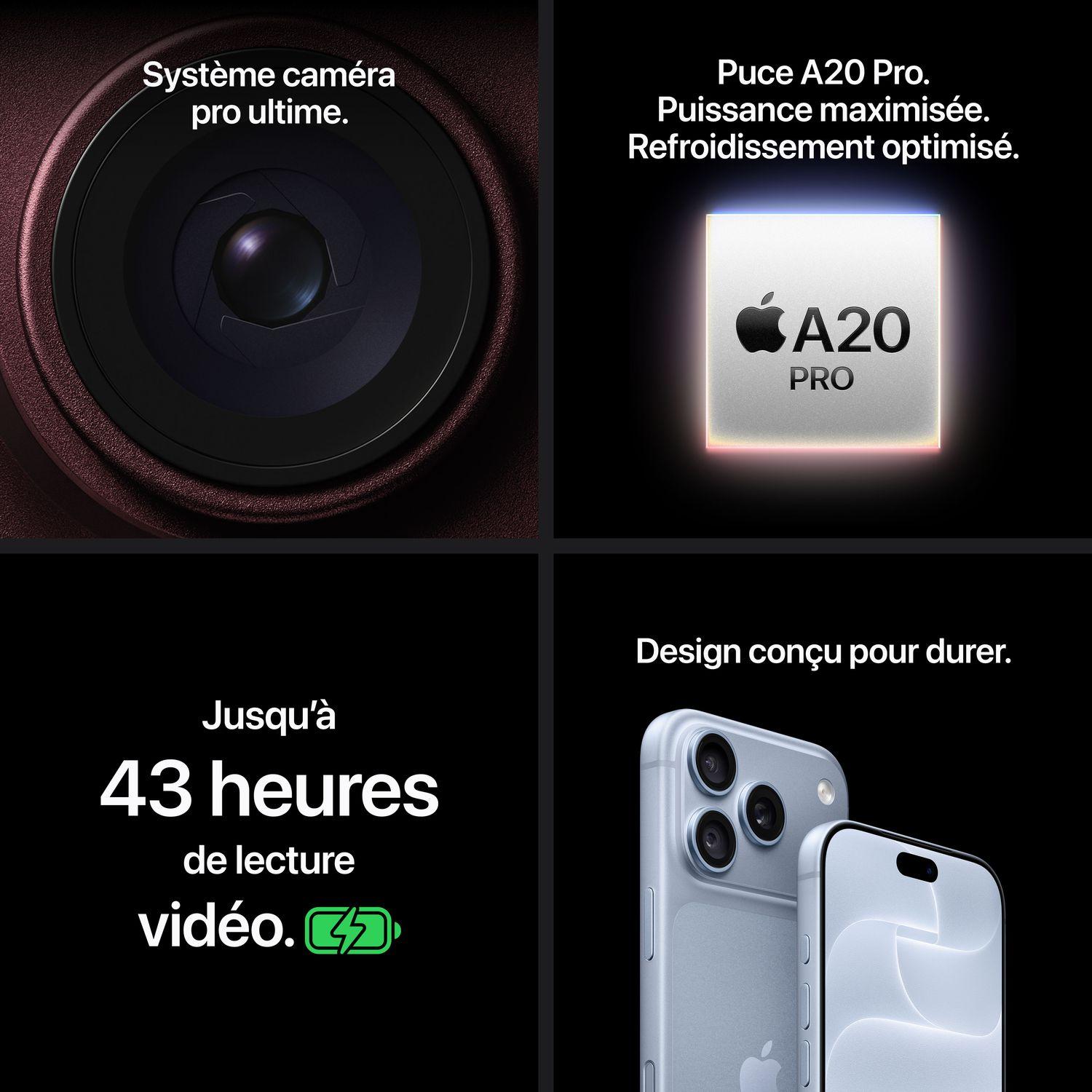 Voir la diapositive 9 : APPLE iPhone 18 Pro Max 512Go - Noir Profond