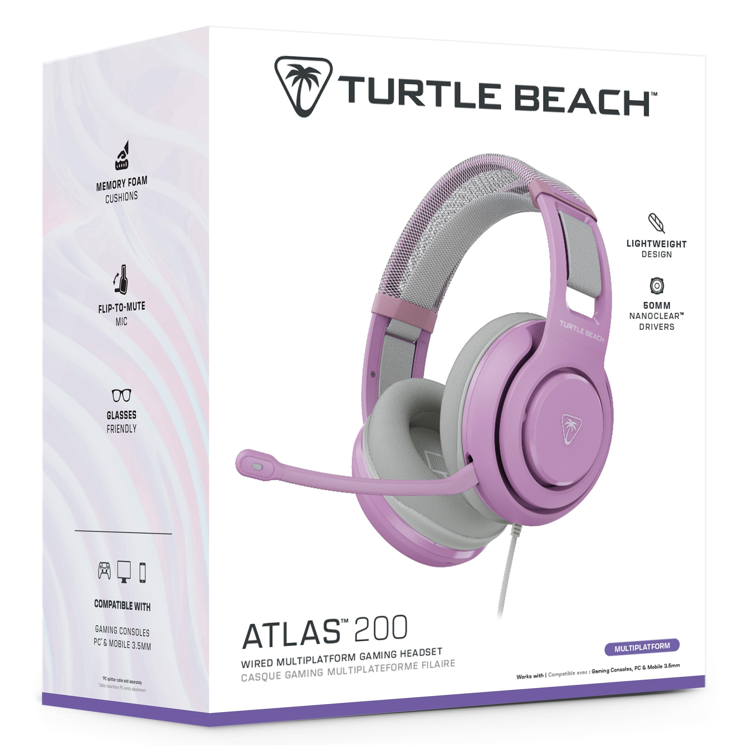 Voir la diapositive 9 : TURTLE BEACH Casque Gaming Atlas200 Lilac Mist