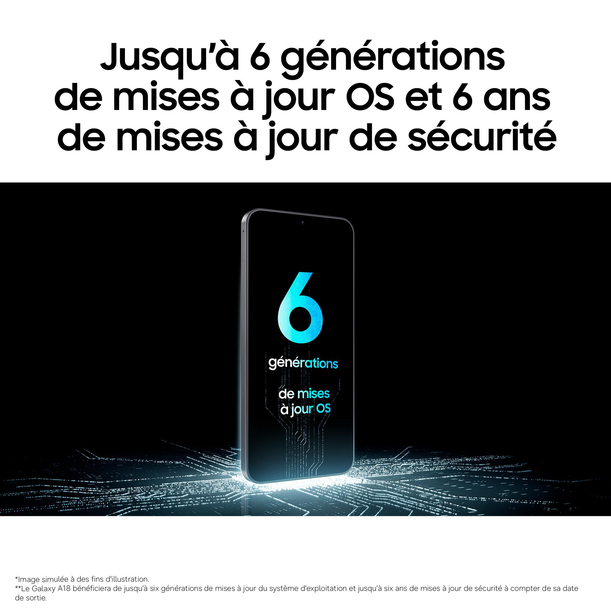 Voir la diapositive 5 : SAMSUNG Galaxy A18 128Go - Noir