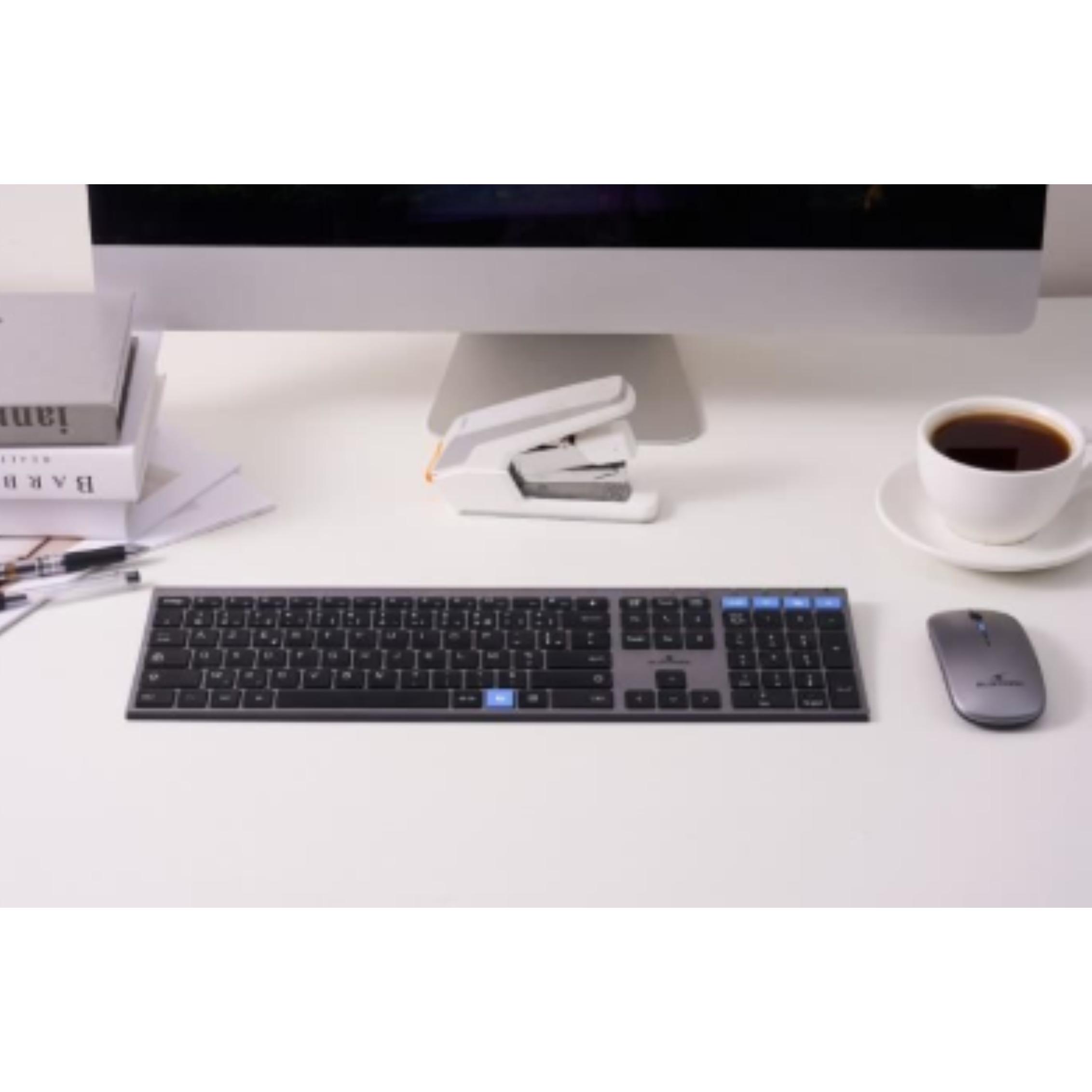 Voir la diapositive 4 : BLUESTORK Bundle Clavier + Souris sans fil - Noir