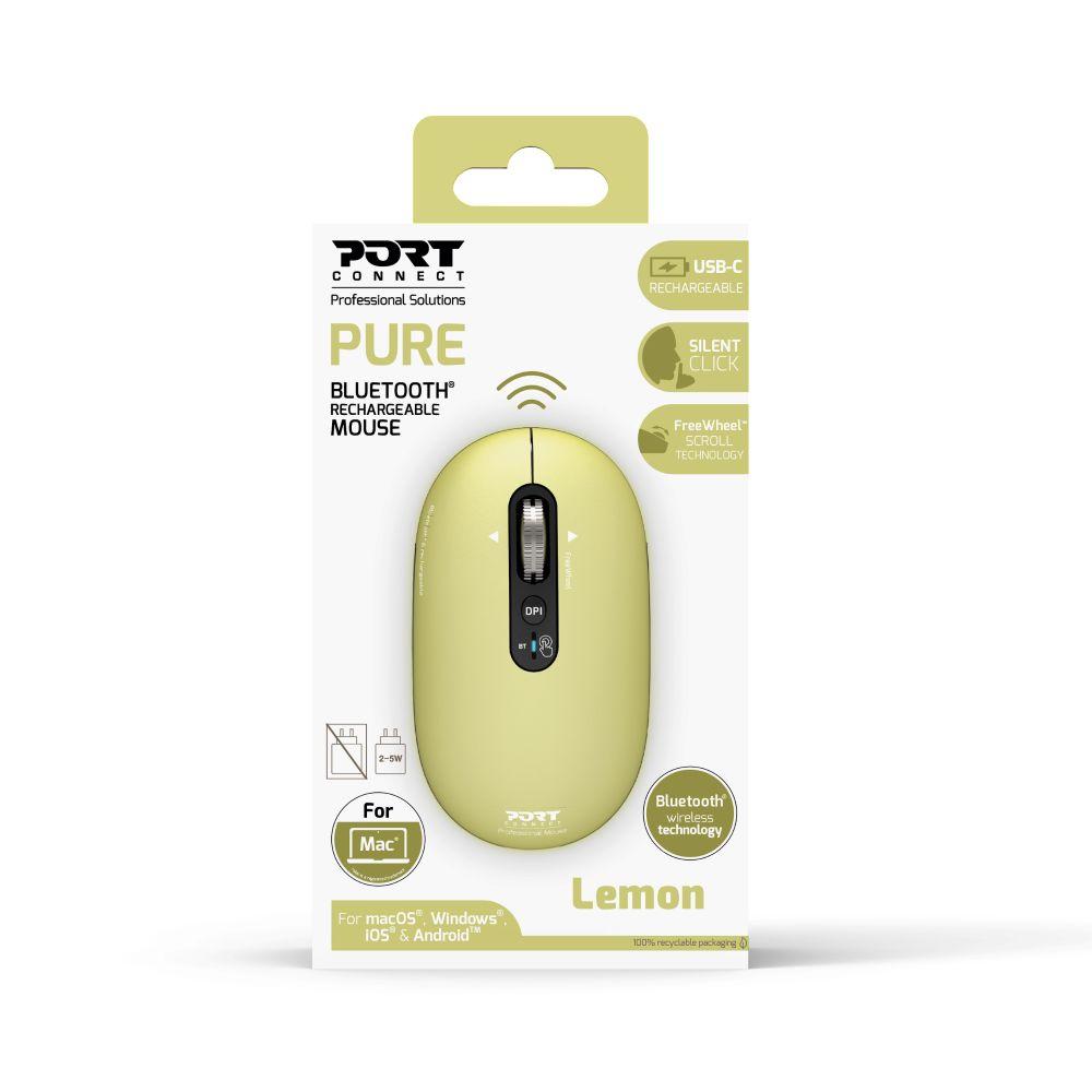 Voir la diapositive 4 : Souris sans fil Port Designs Pure Copper - Lemon